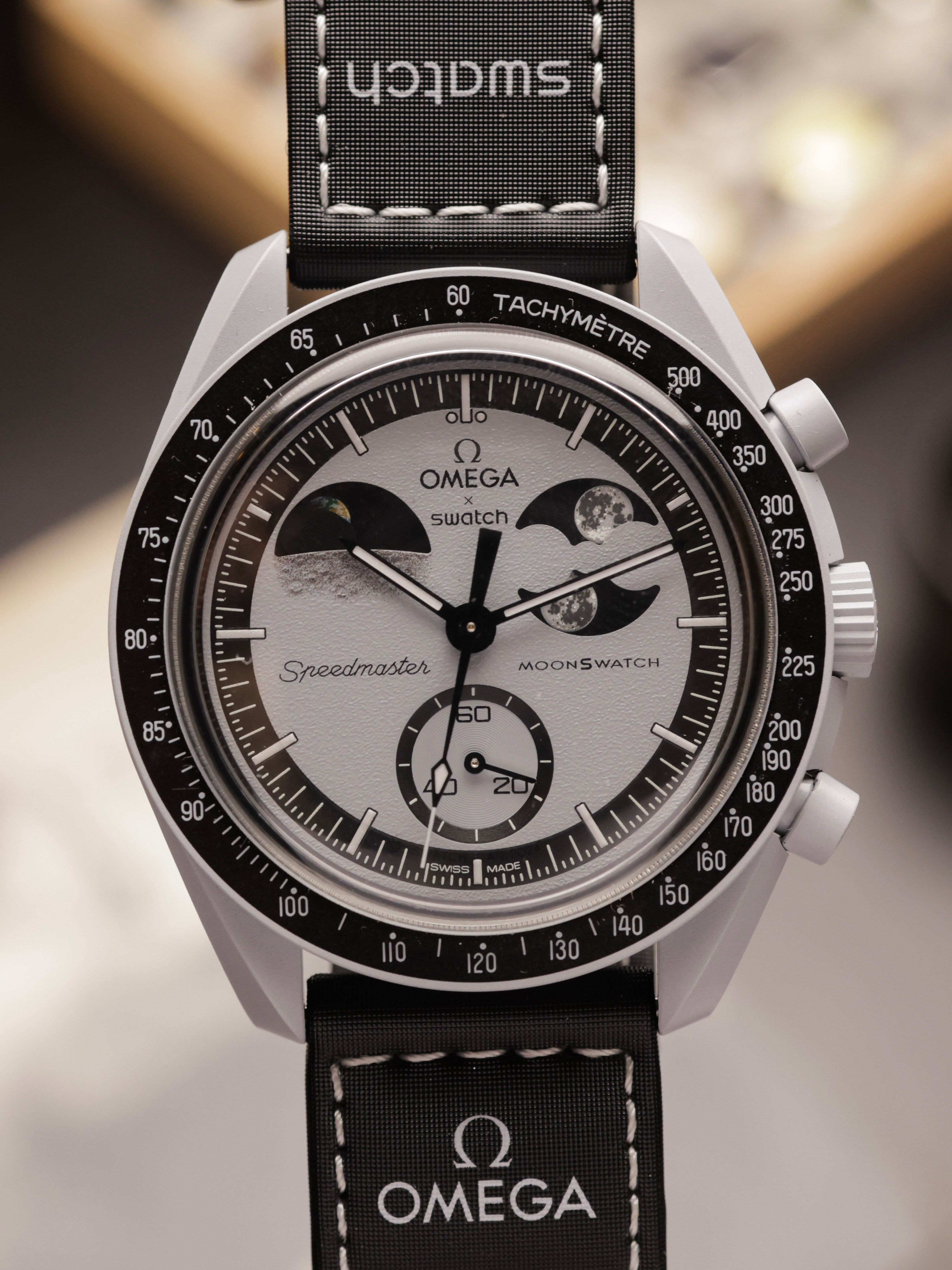 Omega × Swatch Bioceramic Moonswatch — Mission to Earthphase