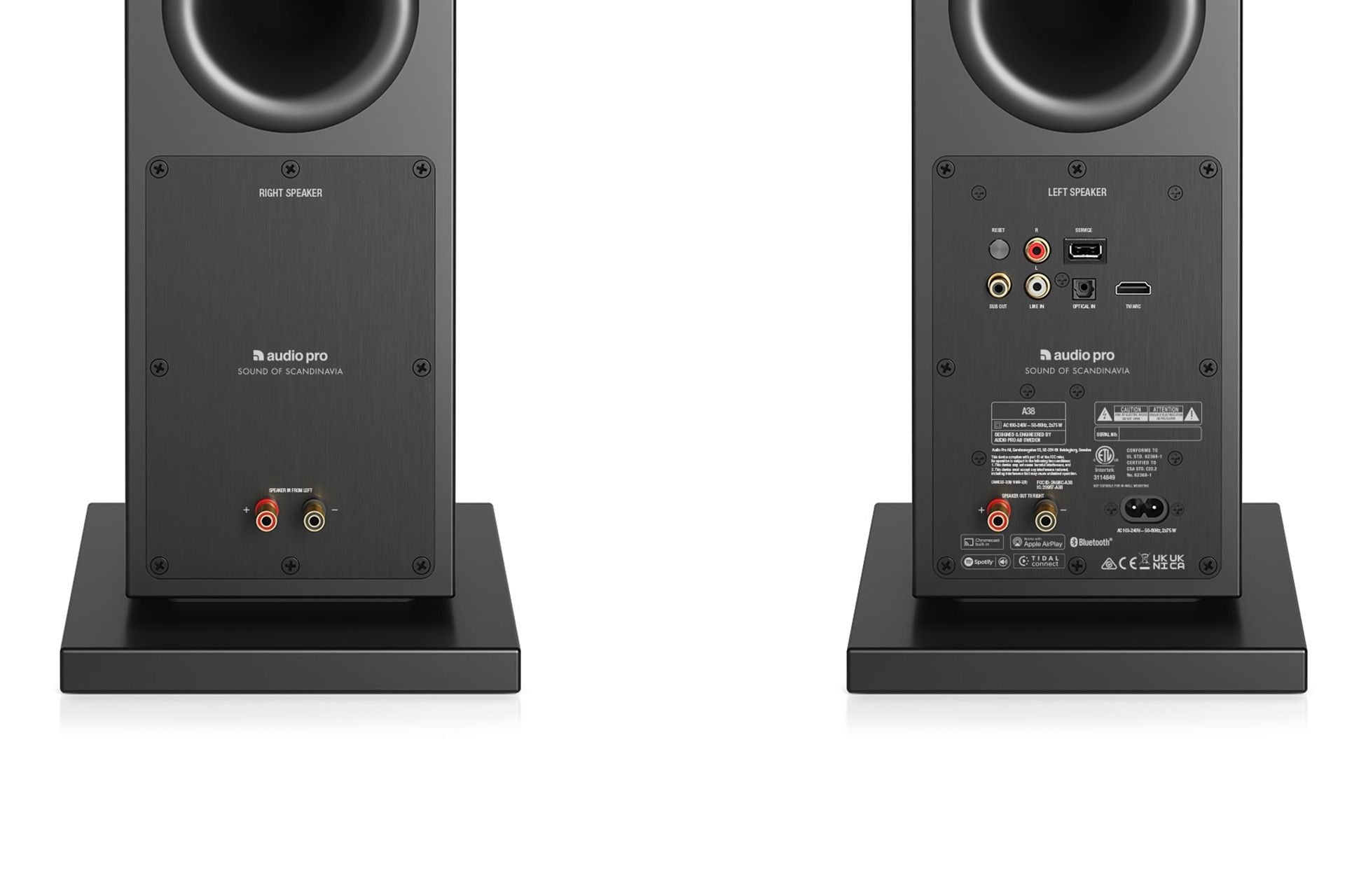 Audio Pro A38 Active Wireless Floorstanding Speakers