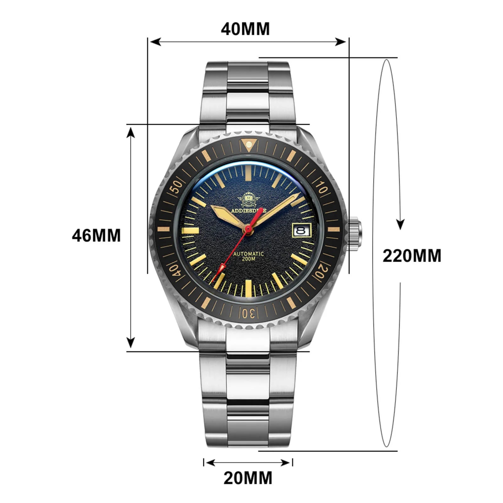 ADDIESDIVE® Scuba Vintage Men's Automatic Divers Watch （AD2105）