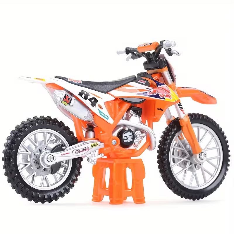 Bburago - 1 : 18 Diecast Scale Model -  Official Licensed Product - KTM 450 SX-F Factory Edition 2018
