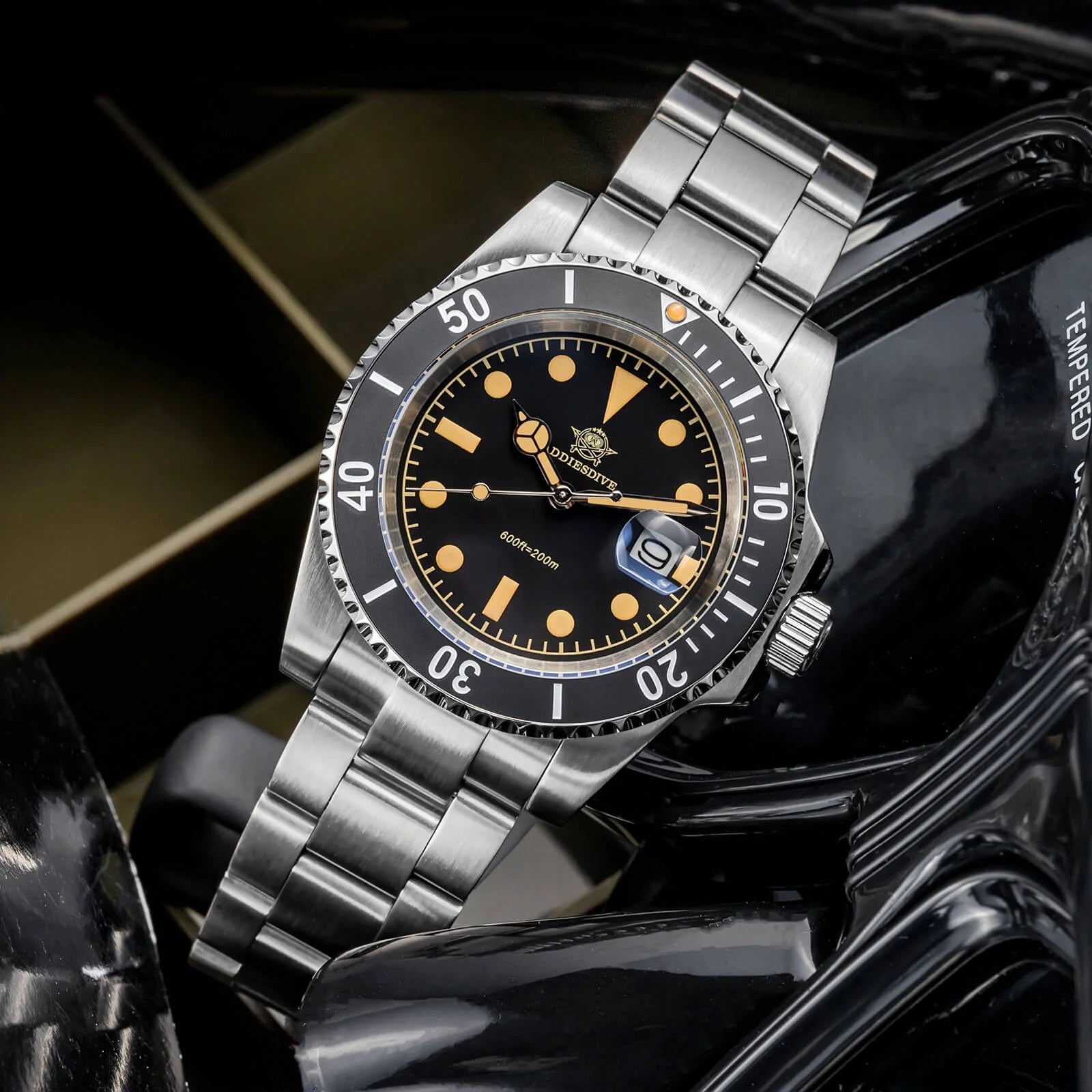ADDIESDIVE 41mm Retro Sub Quartz Watch AD2054