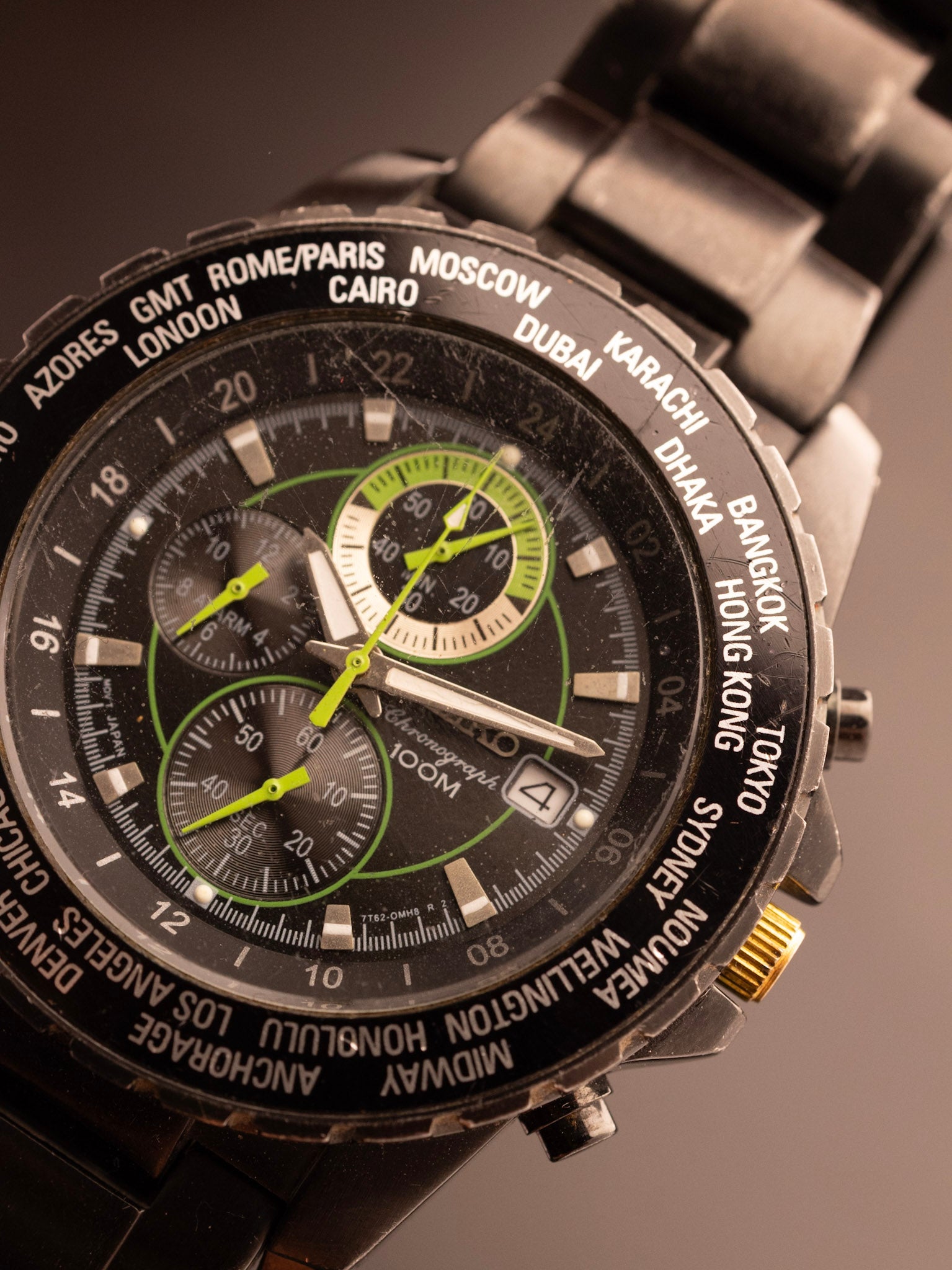 Seiko Criteria World Timer Chronograph SNAC69P1 (Ref. 7T62-0JH0) (43mm; Quartz)