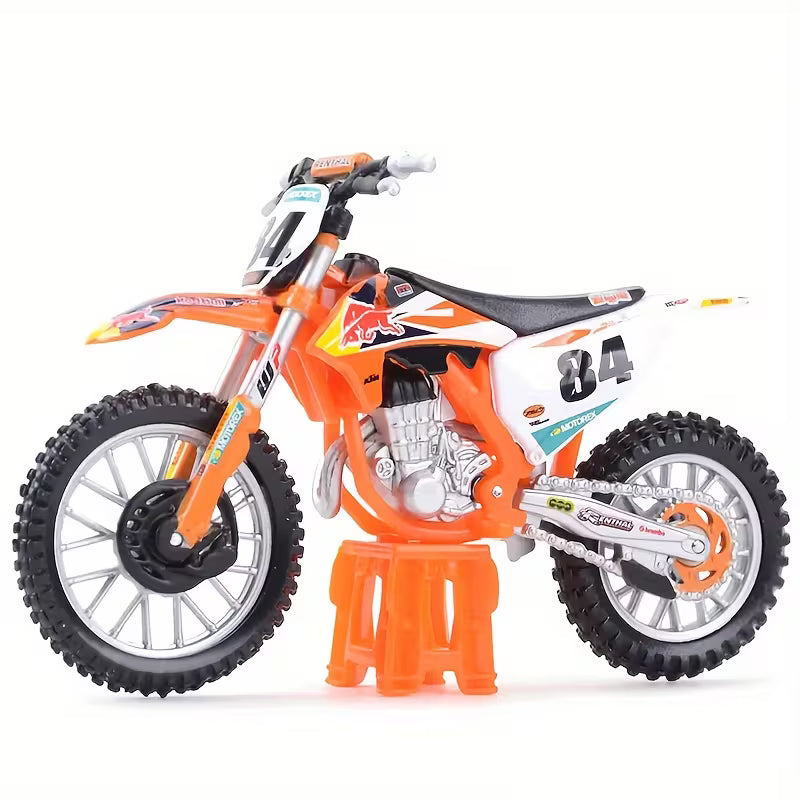 Bburago - 1 : 18 Diecast Scale Model -  Official Licensed Product - KTM 450 SX-F Factory Edition 2018