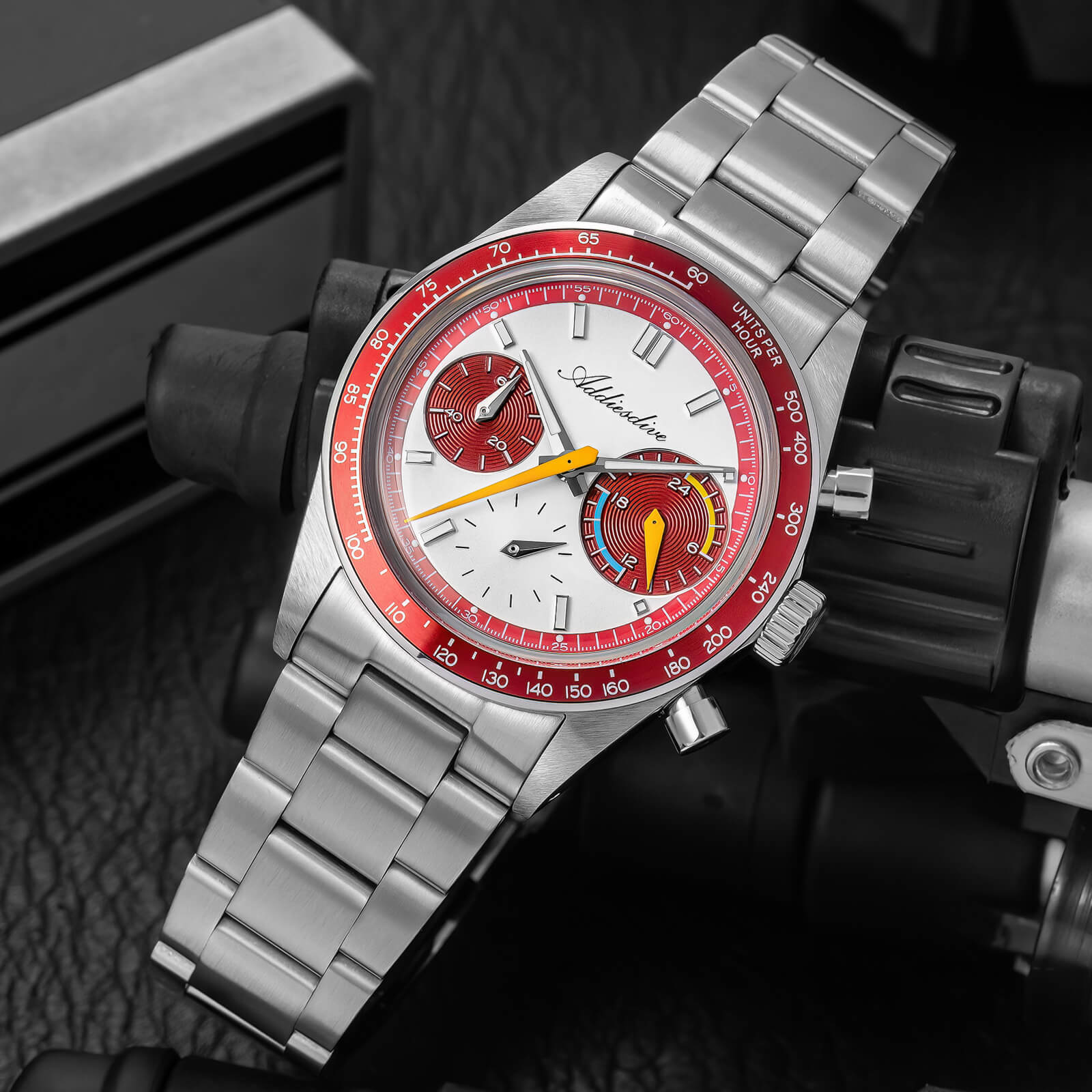 ★Holiday Sale★ADDIESDIVE 37mm VK63 Racing Chronograph Quartz Watch AD2539