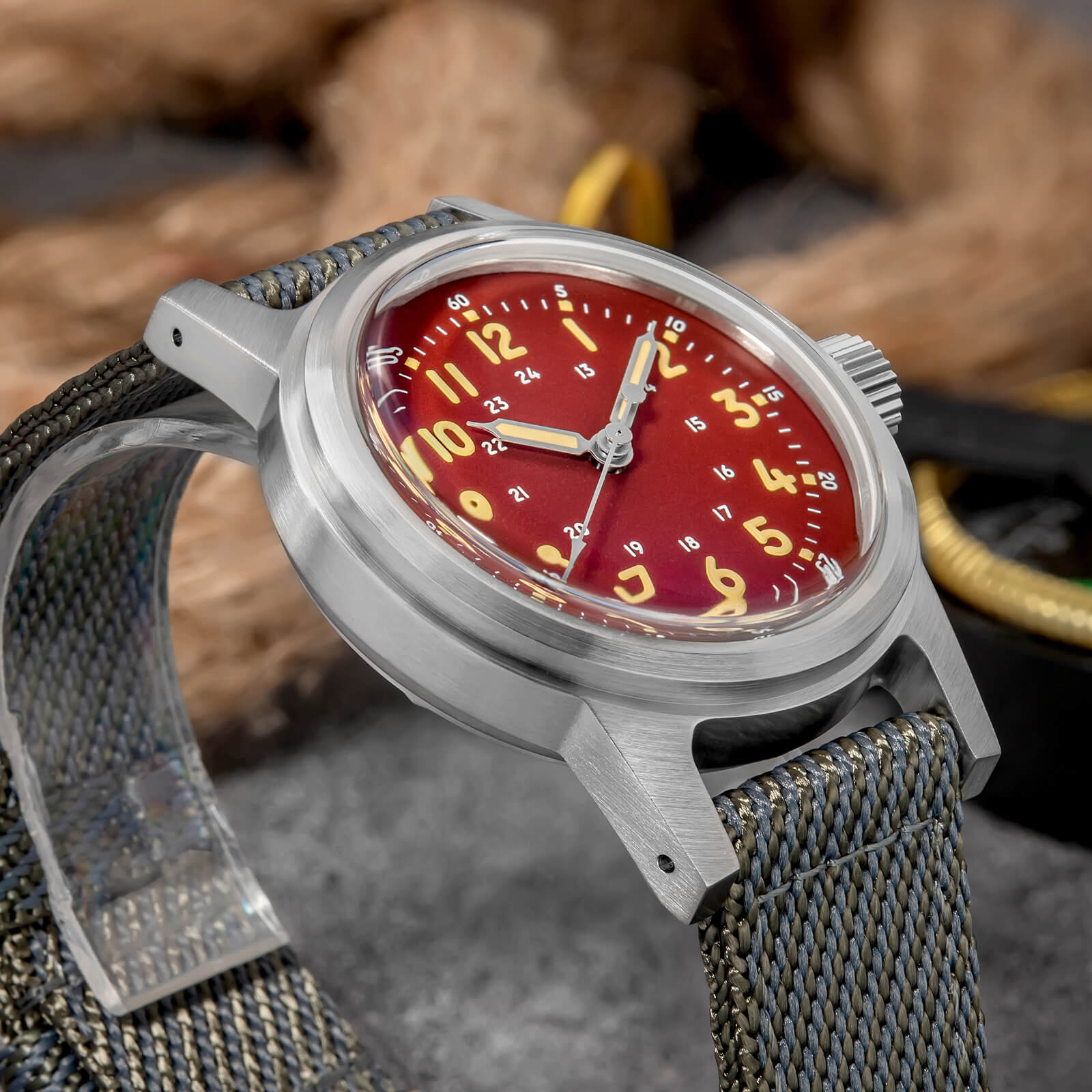 ADDIESDIVE 36mm Vintage Mechanical Watch AD2076