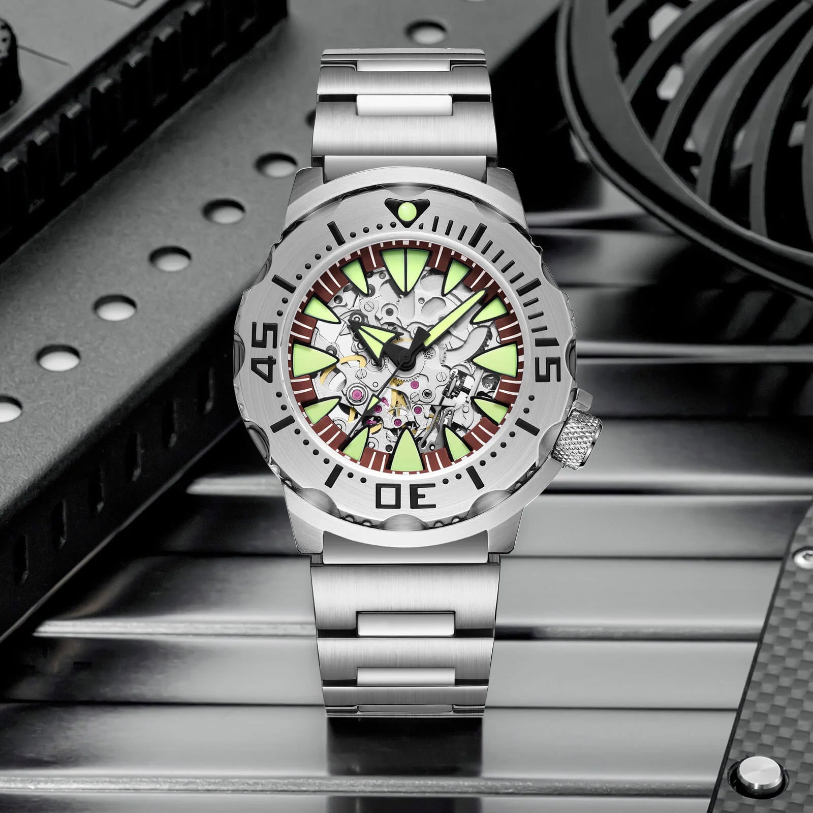 ADDIESDIVE OceanMonster Dive Watch AD2103-skeleton