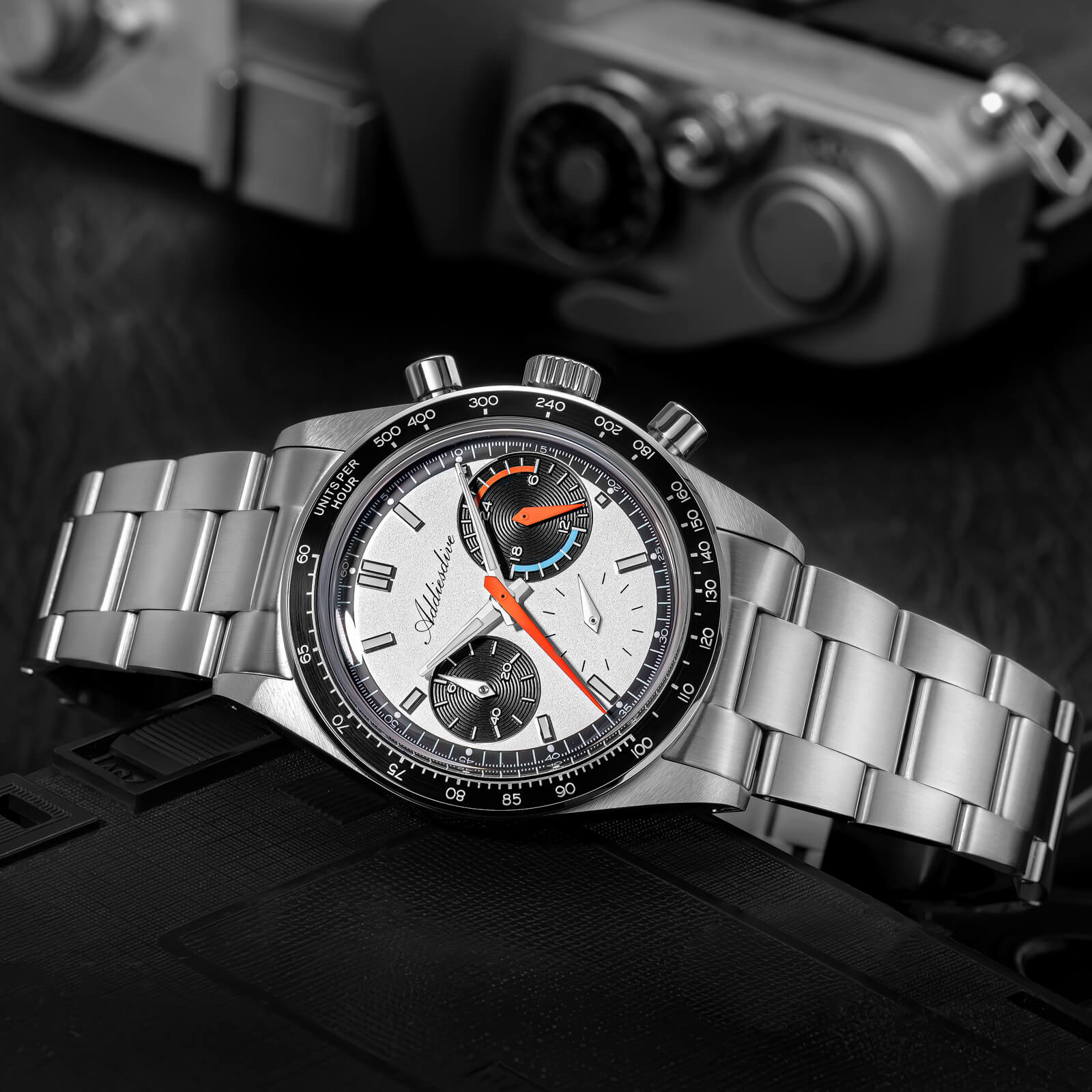 ★Holiday Sale★ADDIESDIVE 37mm VK63 Racing Chronograph Quartz Watch AD2539