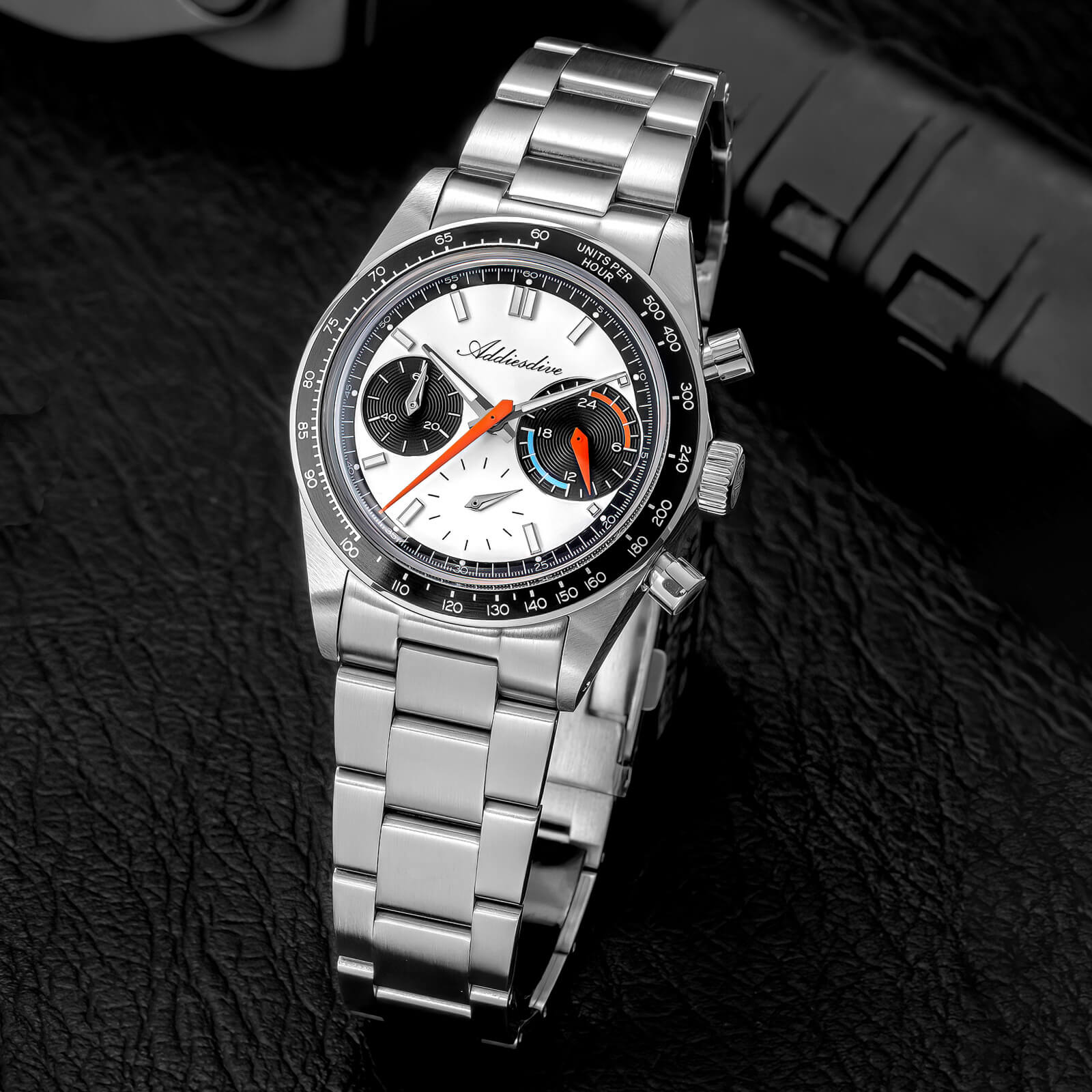 ★Holiday Sale★ADDIESDIVE 37mm VK63 Racing Chronograph Quartz Watch AD2539