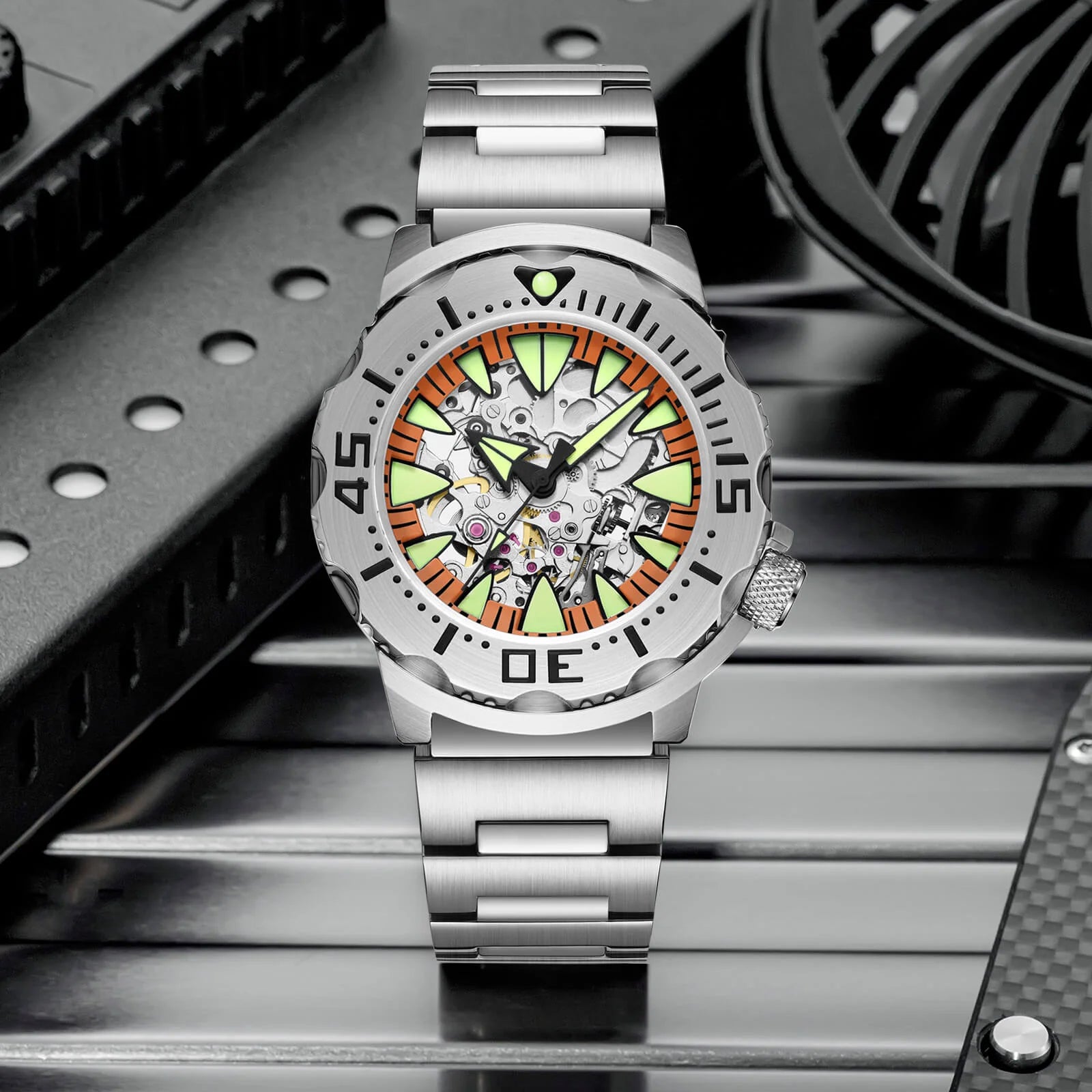 ADDIESDIVE OceanMonster Dive Watch AD2103-skeleton