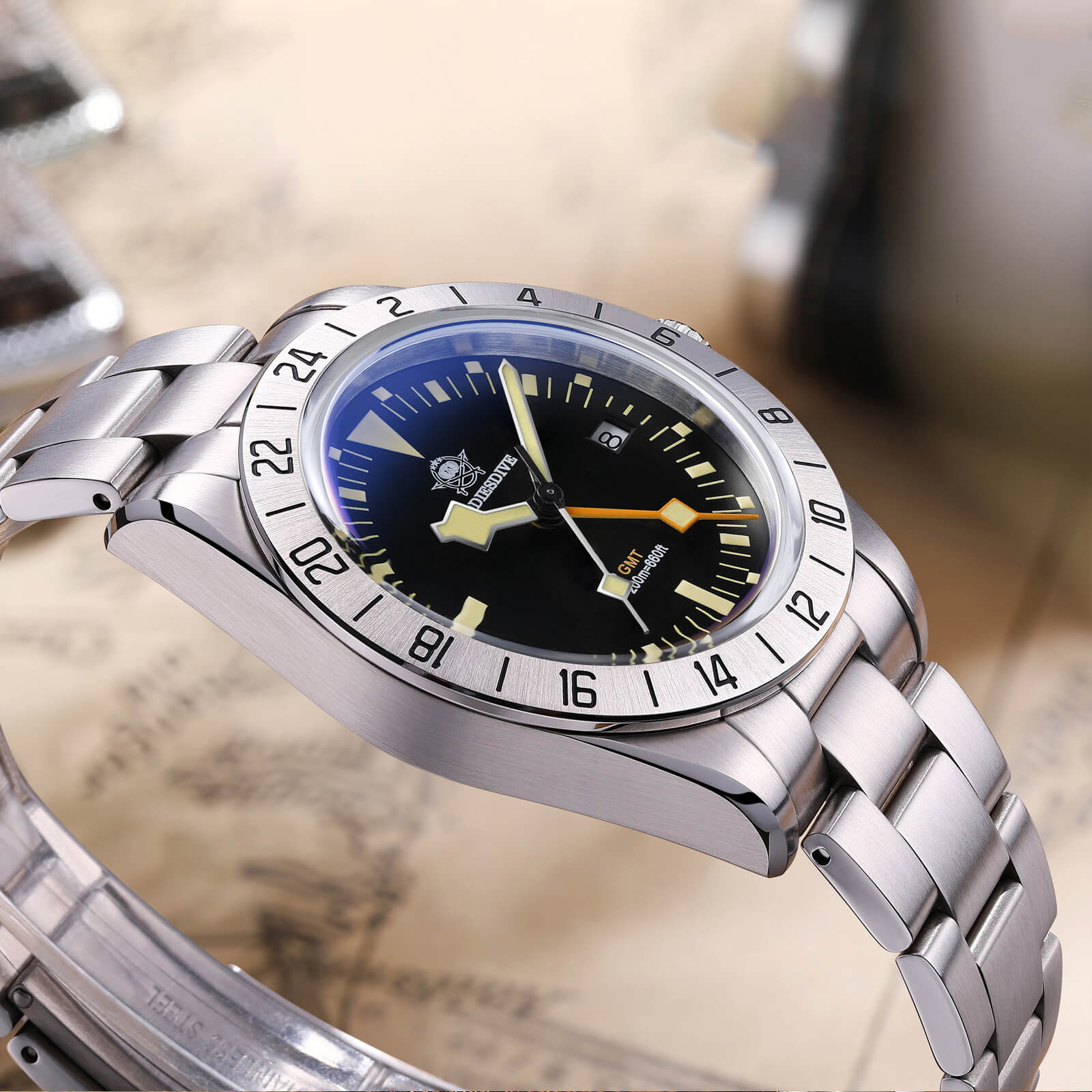 ★Holiday Sale★ADDIESDIVE 39mm BB GMT Quartz Watch RONDA515 Movement（AD2035/AD2036）