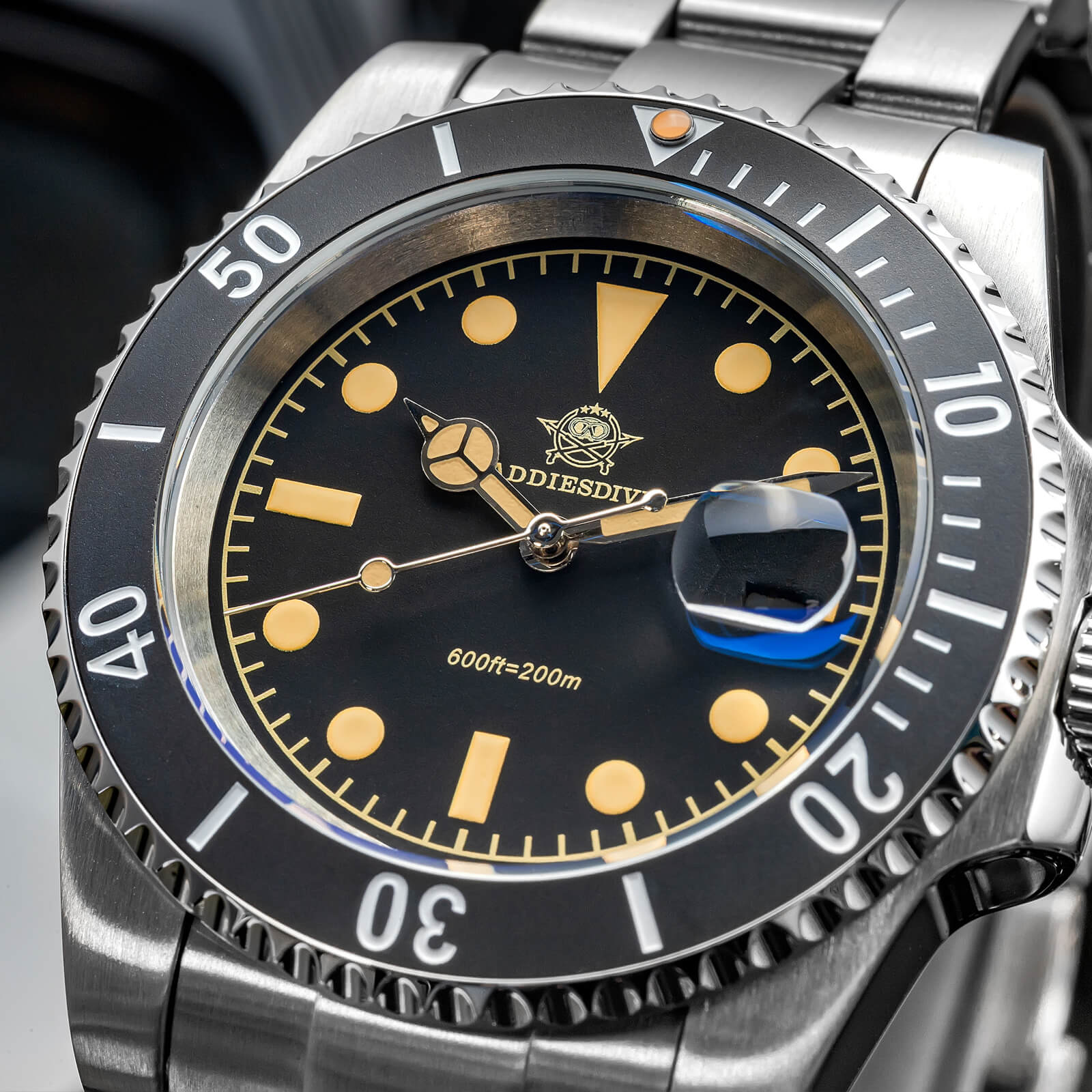 ADDIESDIVE 41mm Retro Sub Quartz Watch AD2054