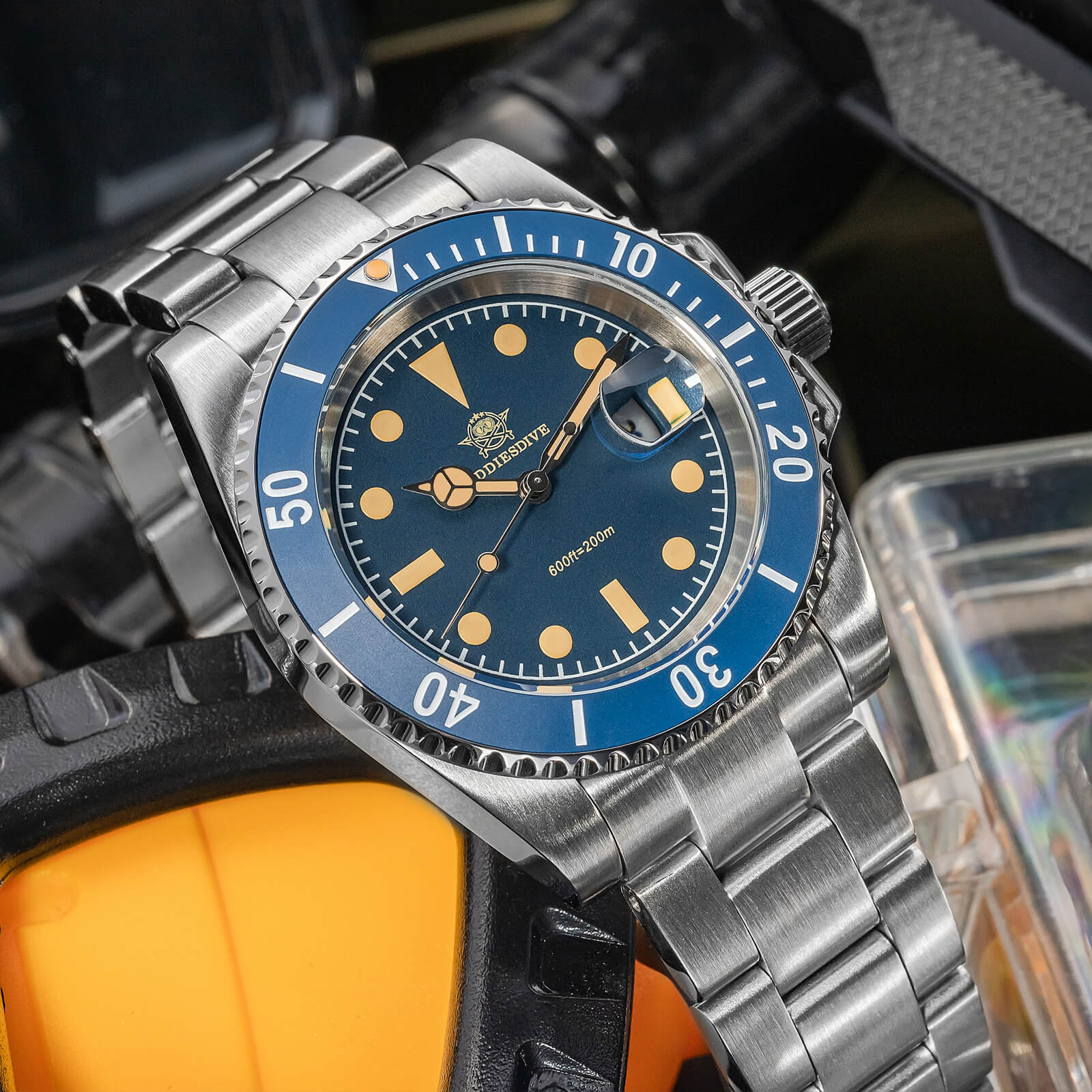 ADDIESDIVE 41mm Retro Sub Quartz Watch AD2054