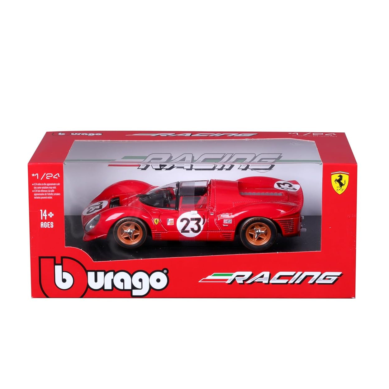 Bburago - 1 : 24 Diecast Scale Model -  Official Licensed Product - Ferrari 330 P4 Daytona 1967