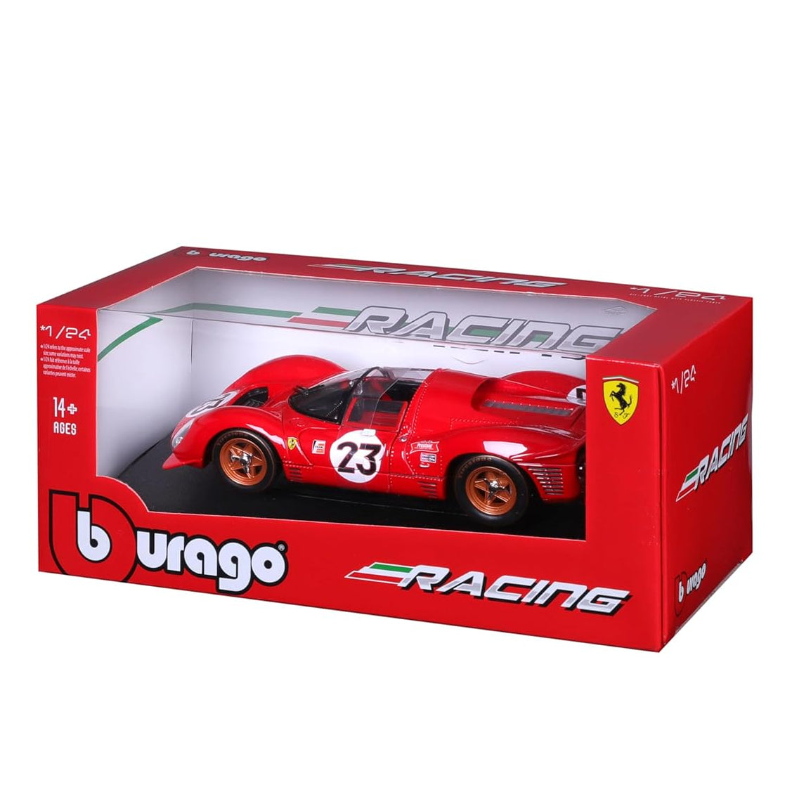 Bburago - 1 : 24 Diecast Scale Model -  Official Licensed Product - Ferrari 330 P4 Daytona 1967