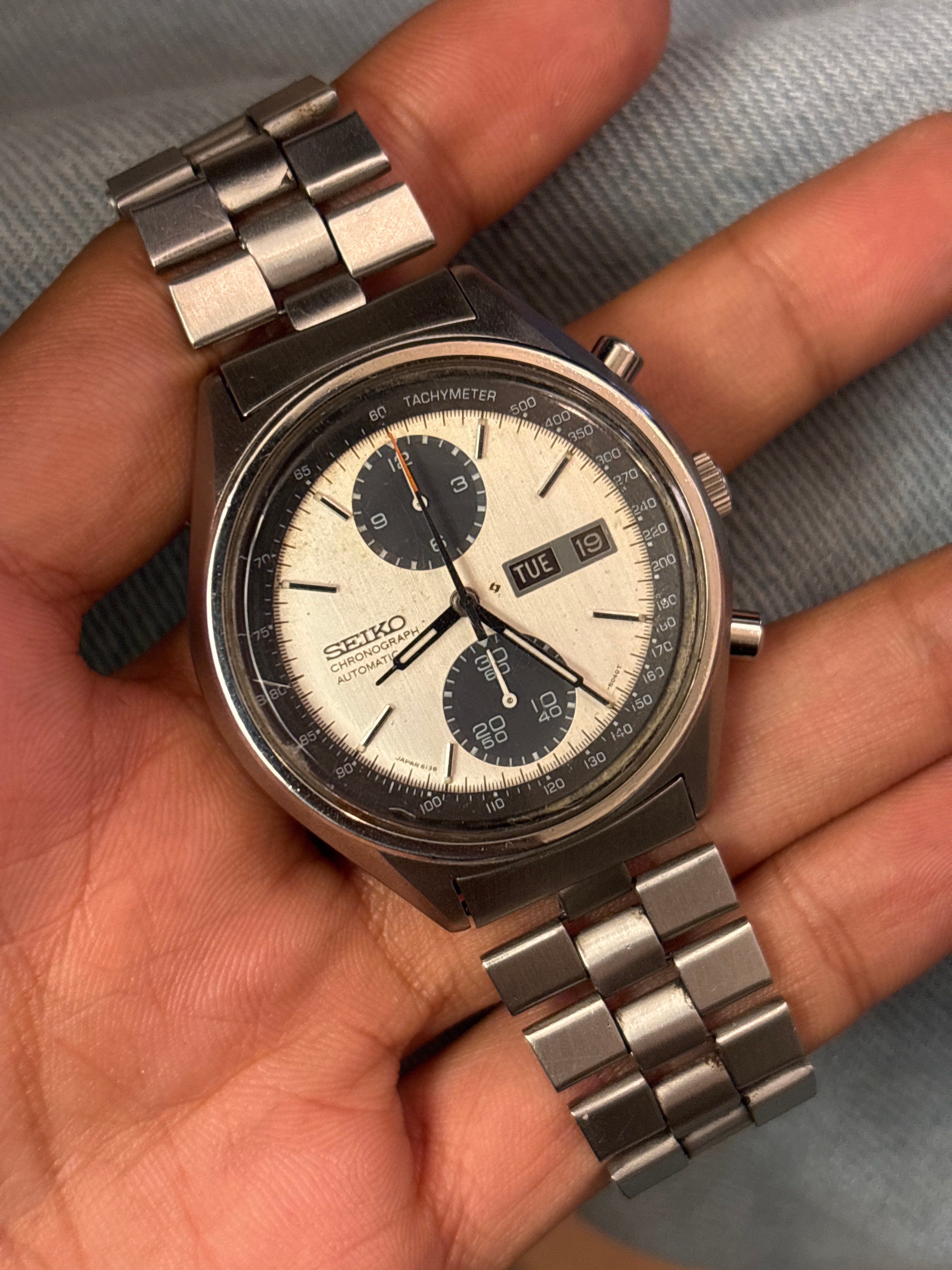 Seiko Panda Chronograph 6D0010 (Ref. 6138-8020) (38mm; Automatic)