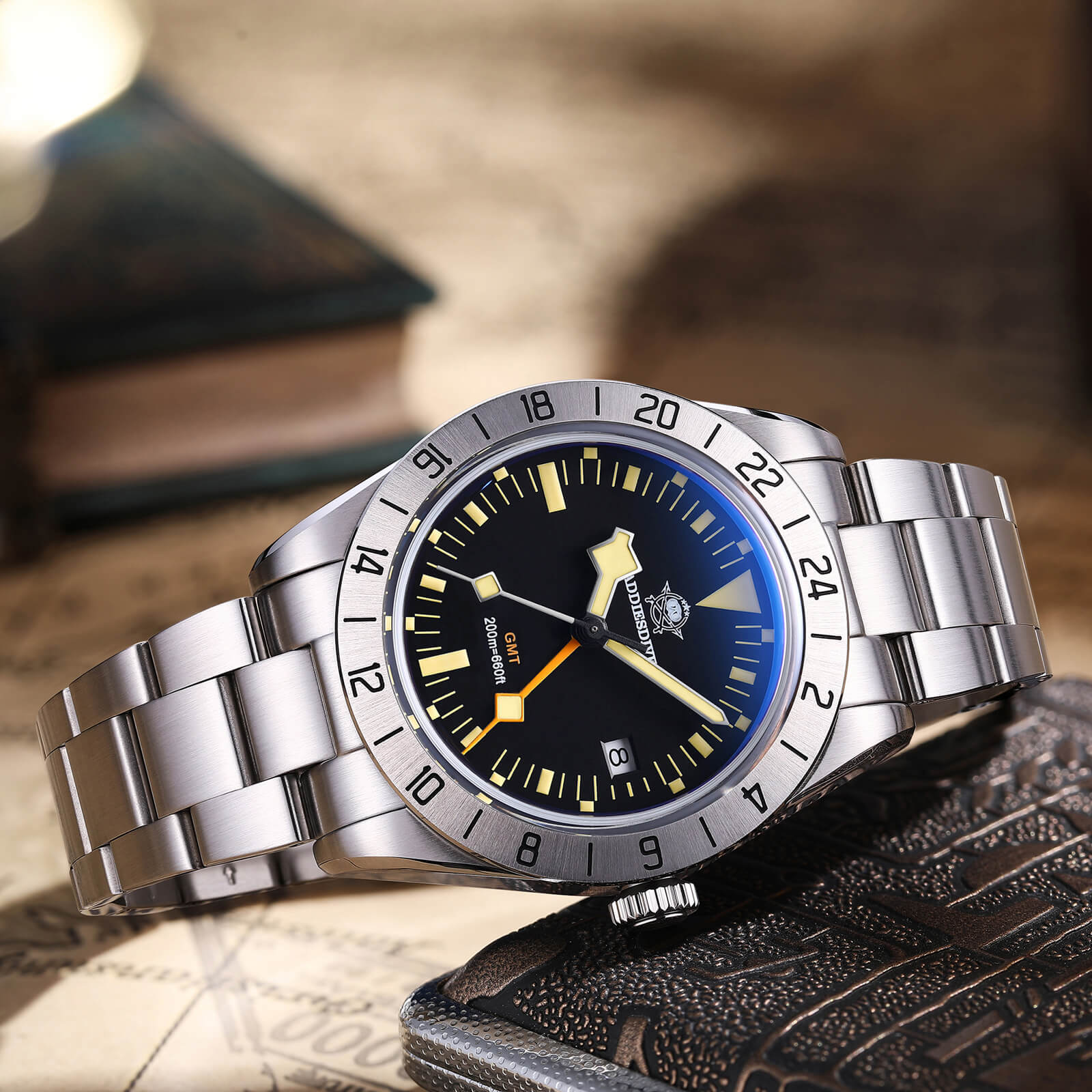 ★Holiday Sale★ADDIESDIVE 39mm BB GMT Quartz Watch RONDA515 Movement（AD2035/AD2036）