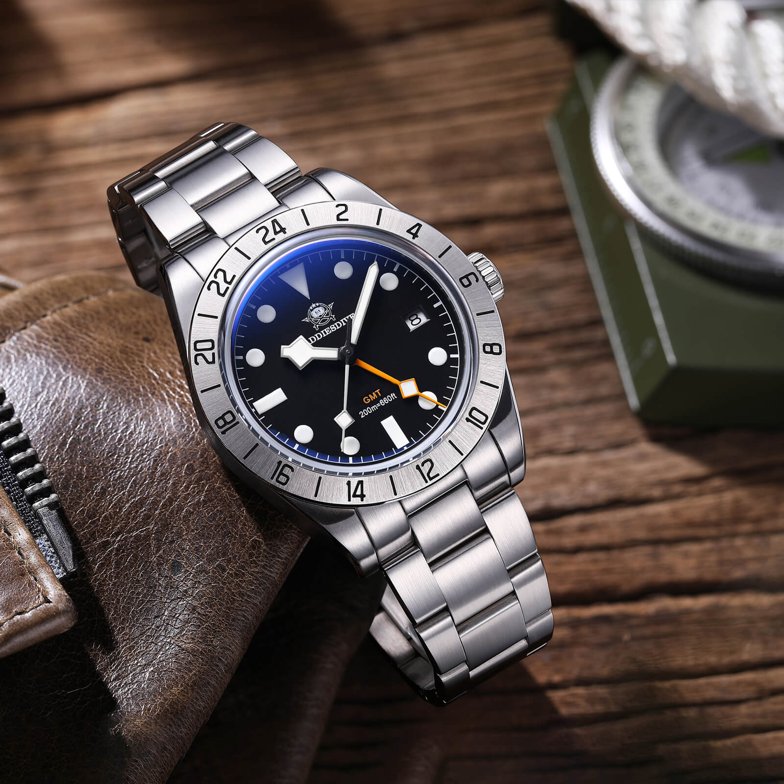 ★Holiday Sale★ADDIESDIVE 39mm BB GMT Quartz Watch RONDA515 Movement（AD2035/AD2036）
