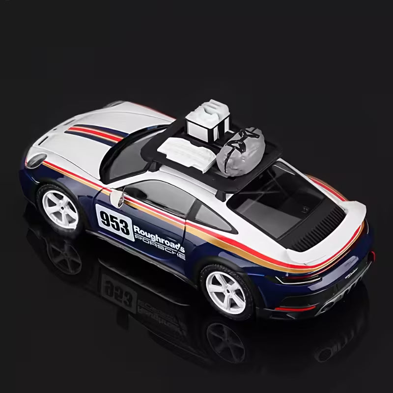 Bburago - 1 : 24 Diecast Scale Model -  Official Licensed Product - Porsche 911 Dakar