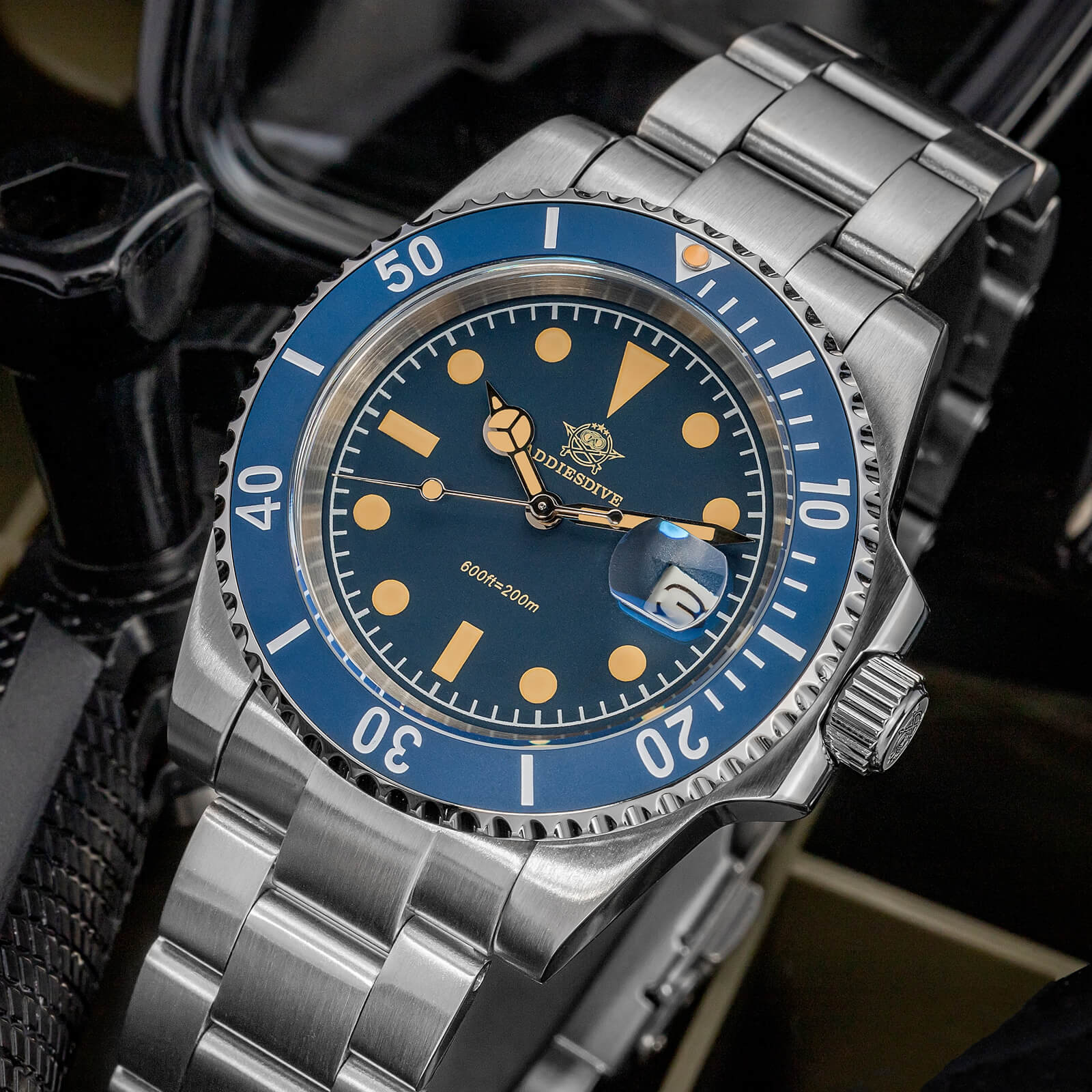 ADDIESDIVE 41mm Retro Sub Quartz Watch AD2054