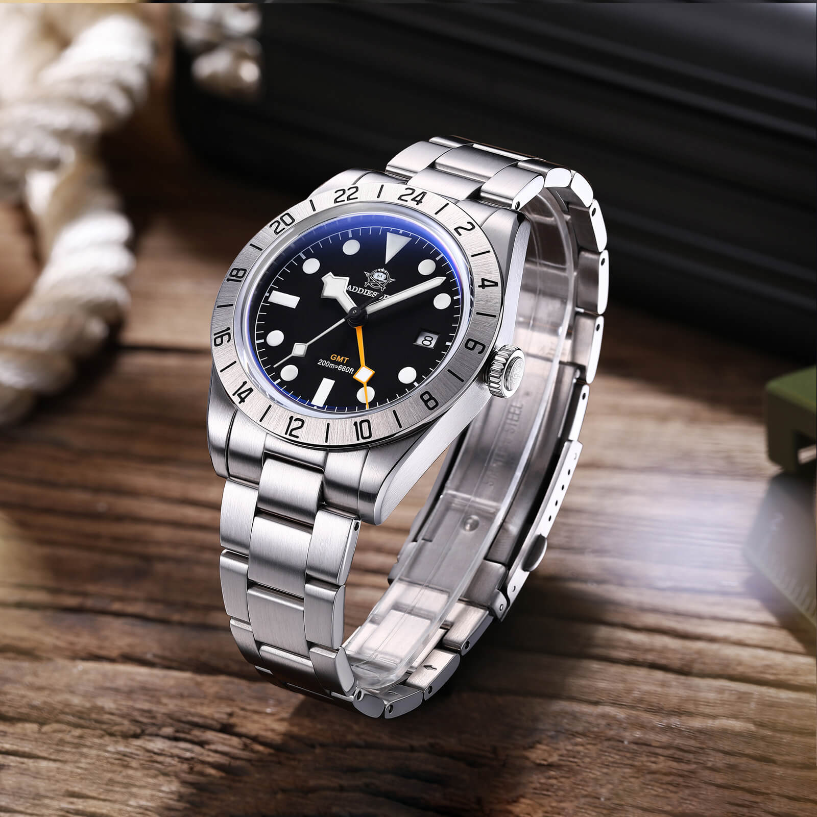 ★Holiday Sale★ADDIESDIVE 39mm BB GMT Quartz Watch RONDA515 Movement（AD2035/AD2036）