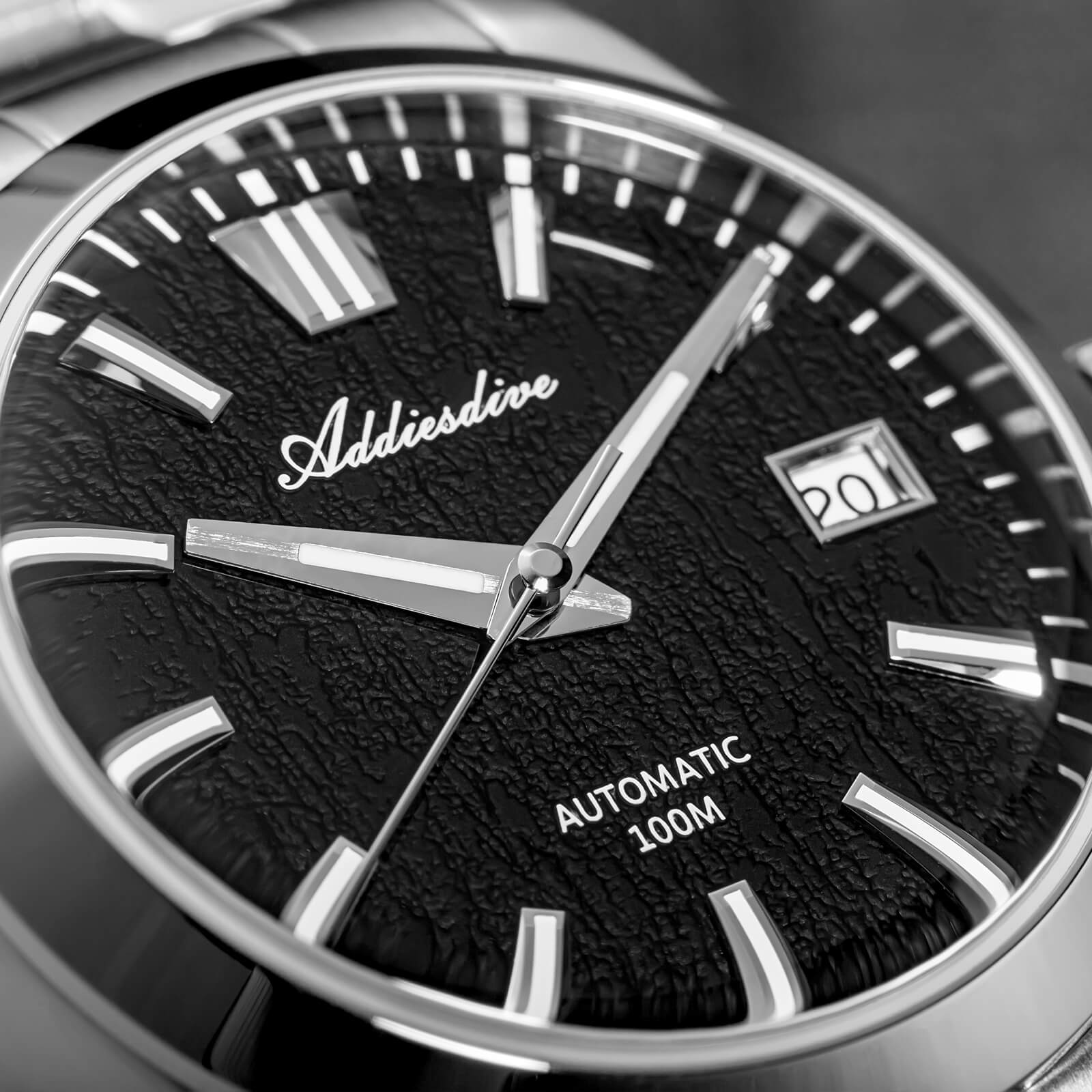 ★Holiday Sale★ADDIESDIVE 39mm 3D Bark Texture Dial NH35 Automatic Watch AD2075