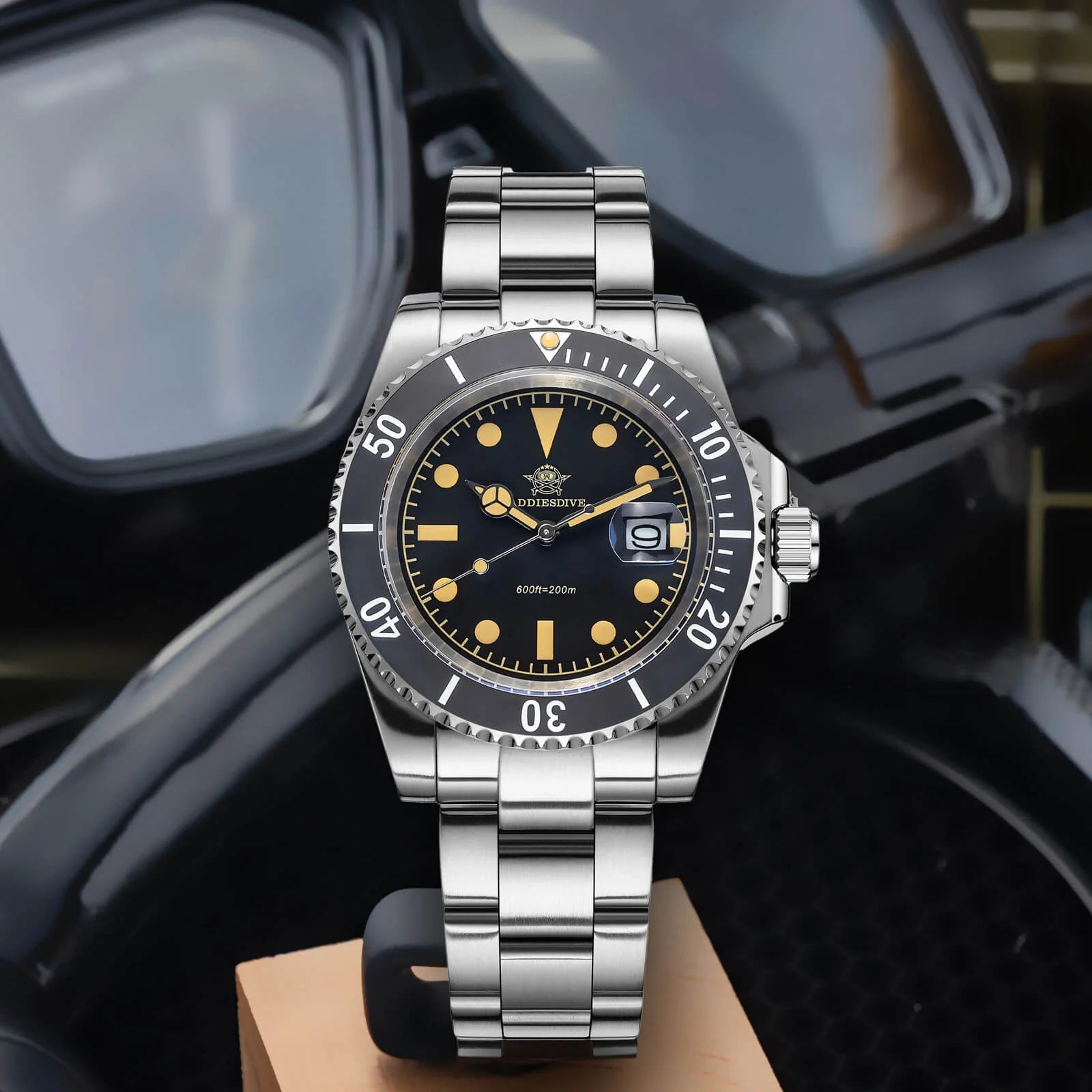 ADDIESDIVE 41mm Retro Sub Quartz Watch AD2054