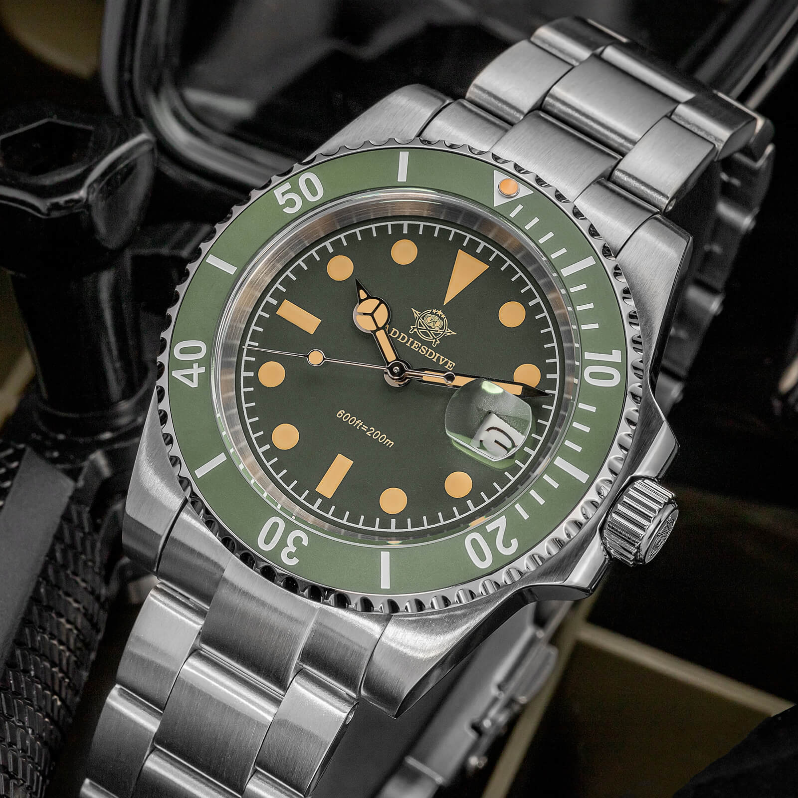 ADDIESDIVE 41mm Retro Sub Quartz Watch AD2054