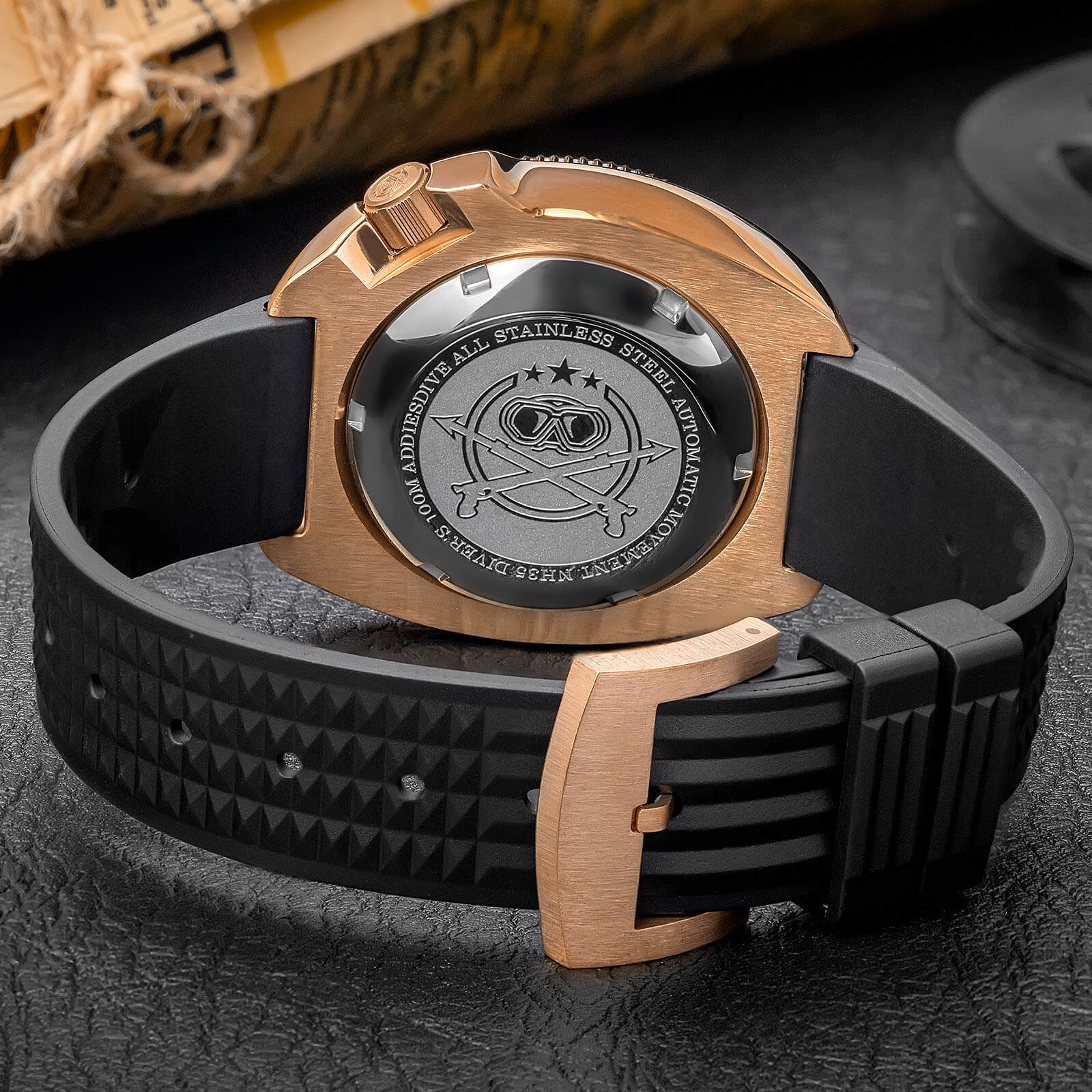 Addiesdive Bronze Captain Willard Automatic Watch AD2097