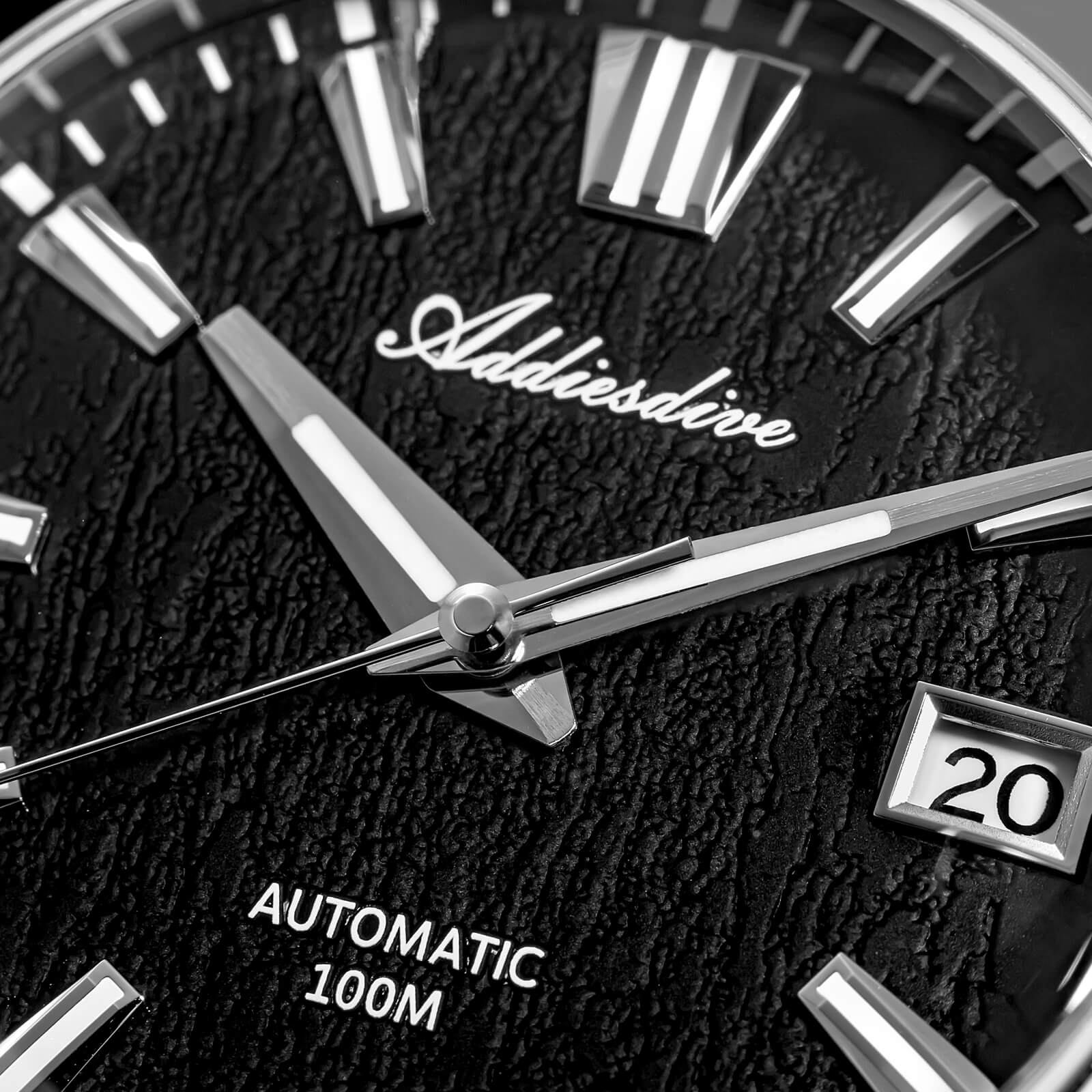 ★Holiday Sale★ADDIESDIVE 39mm 3D Bark Texture Dial NH35 Automatic Watch AD2075