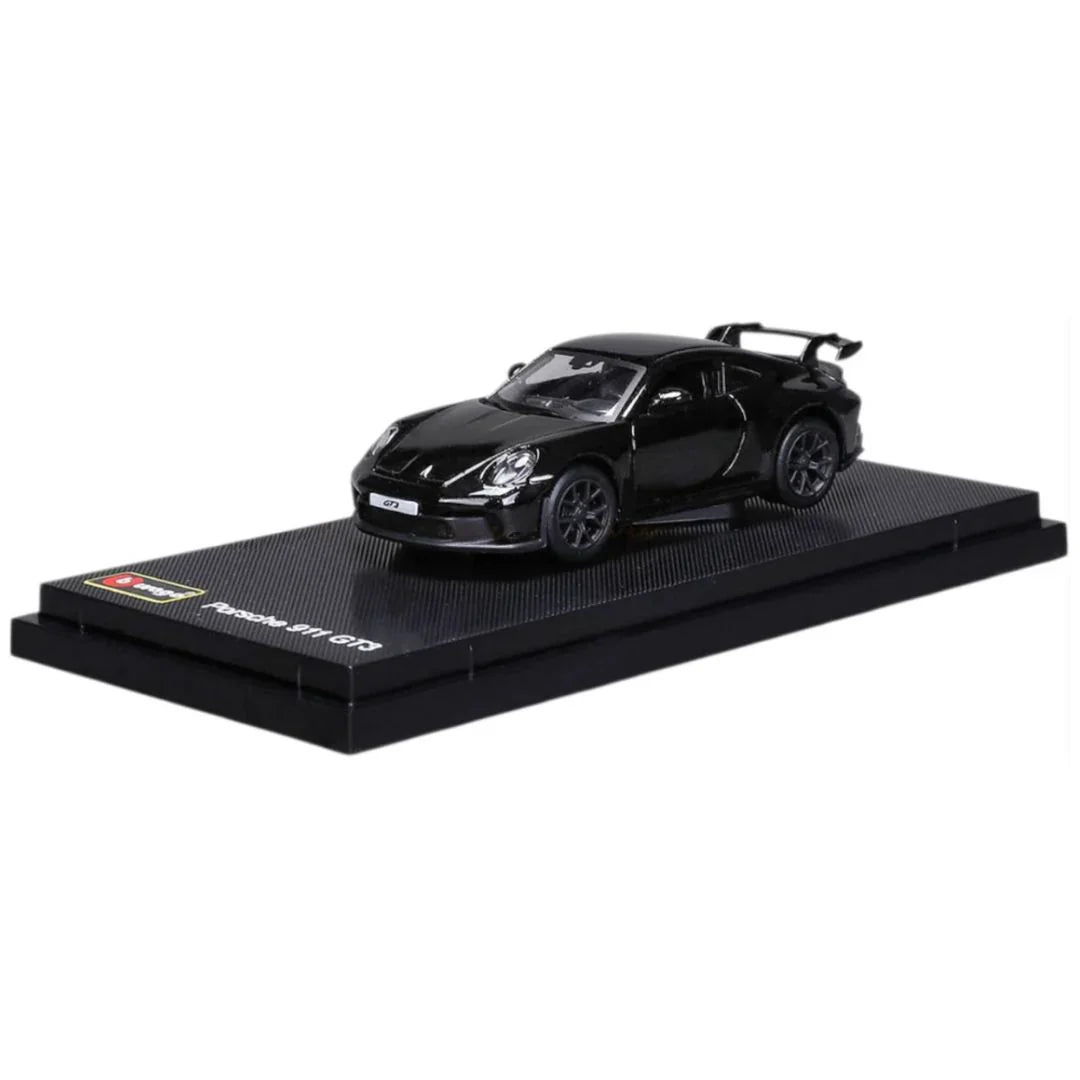 Official Bburago Scale 1 : 64 Diecast Scale Model - Porsche 911 GT3 - Black