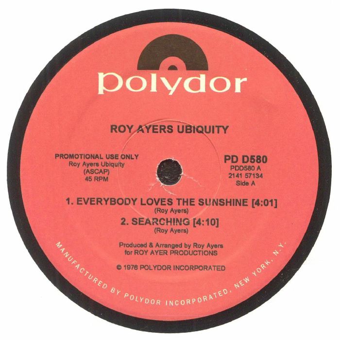 Roy Ayers Ubiquity - Everybody Loves The Sunshine (Quick Ship)