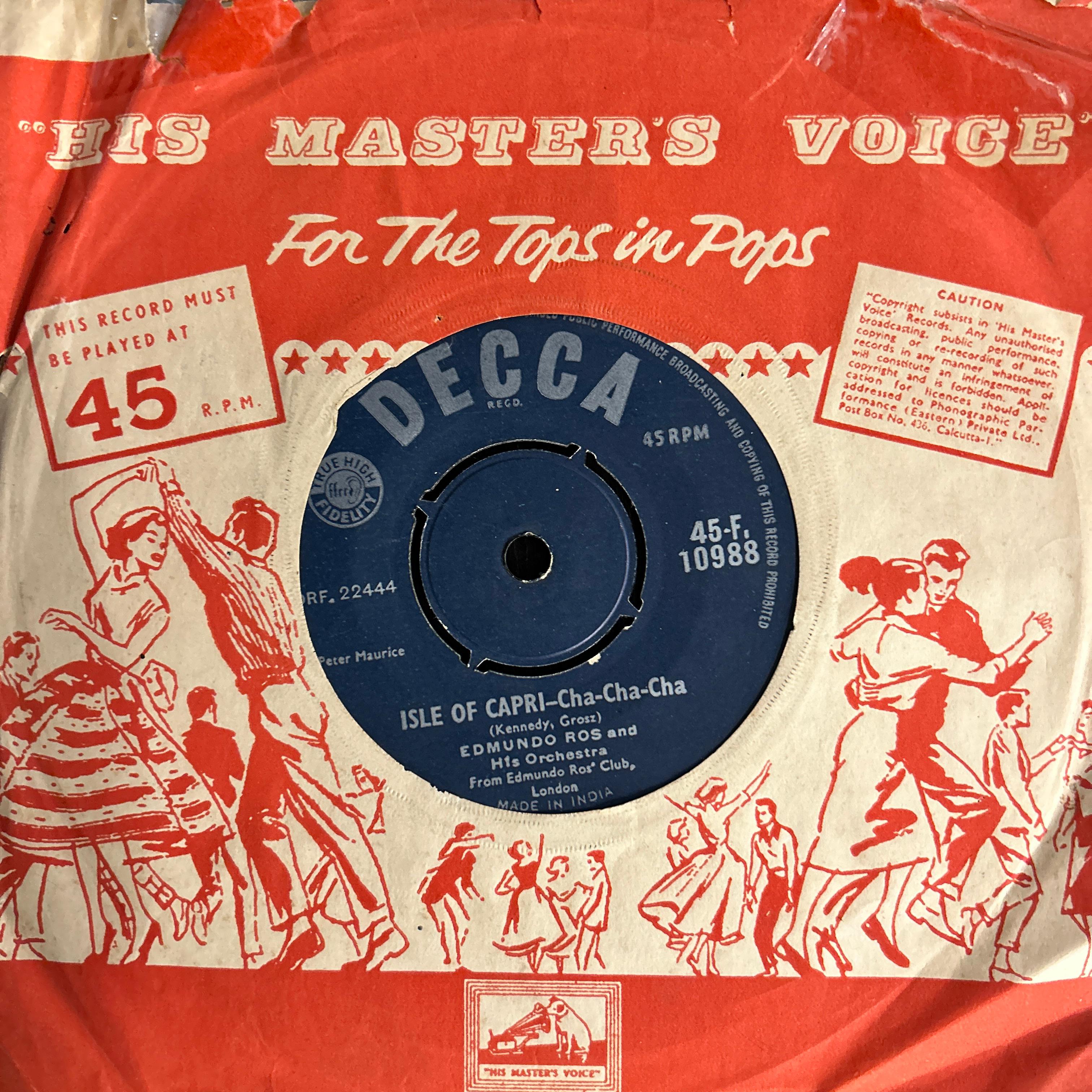 Edmundo Ros And His Orchestra – Colonel Bogey (7 Inch Disc - EP) (Used Vinyl - VG) NJ Marketplace