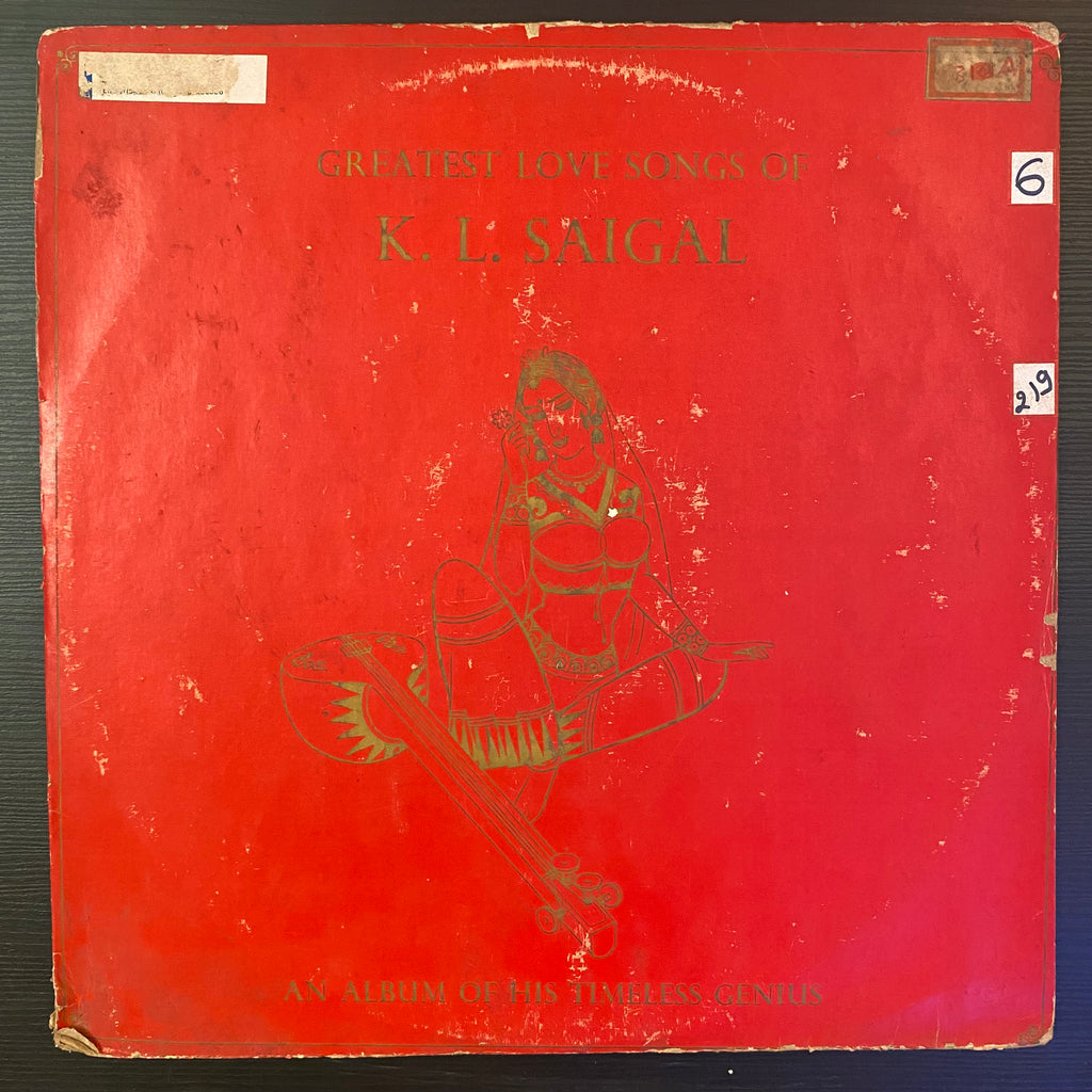 K. L. Saigal – Greatest Love Songs Of K. L. Saigal (Used Vinyl - VG) PB Marketplace