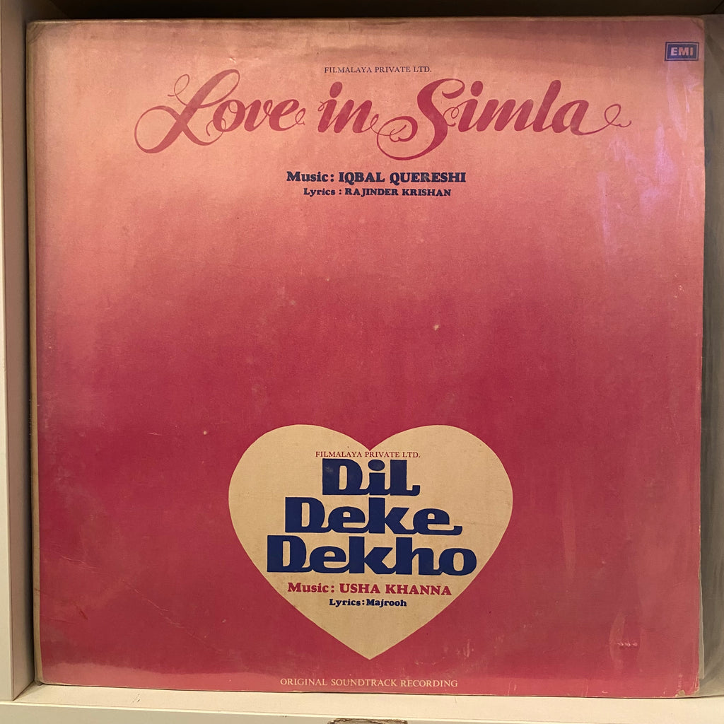 Usha Khanna / Iqbal Quereshi – Dil Deke Dekho / Love In Simla (Used Vinyl - VG) PB Marketplace