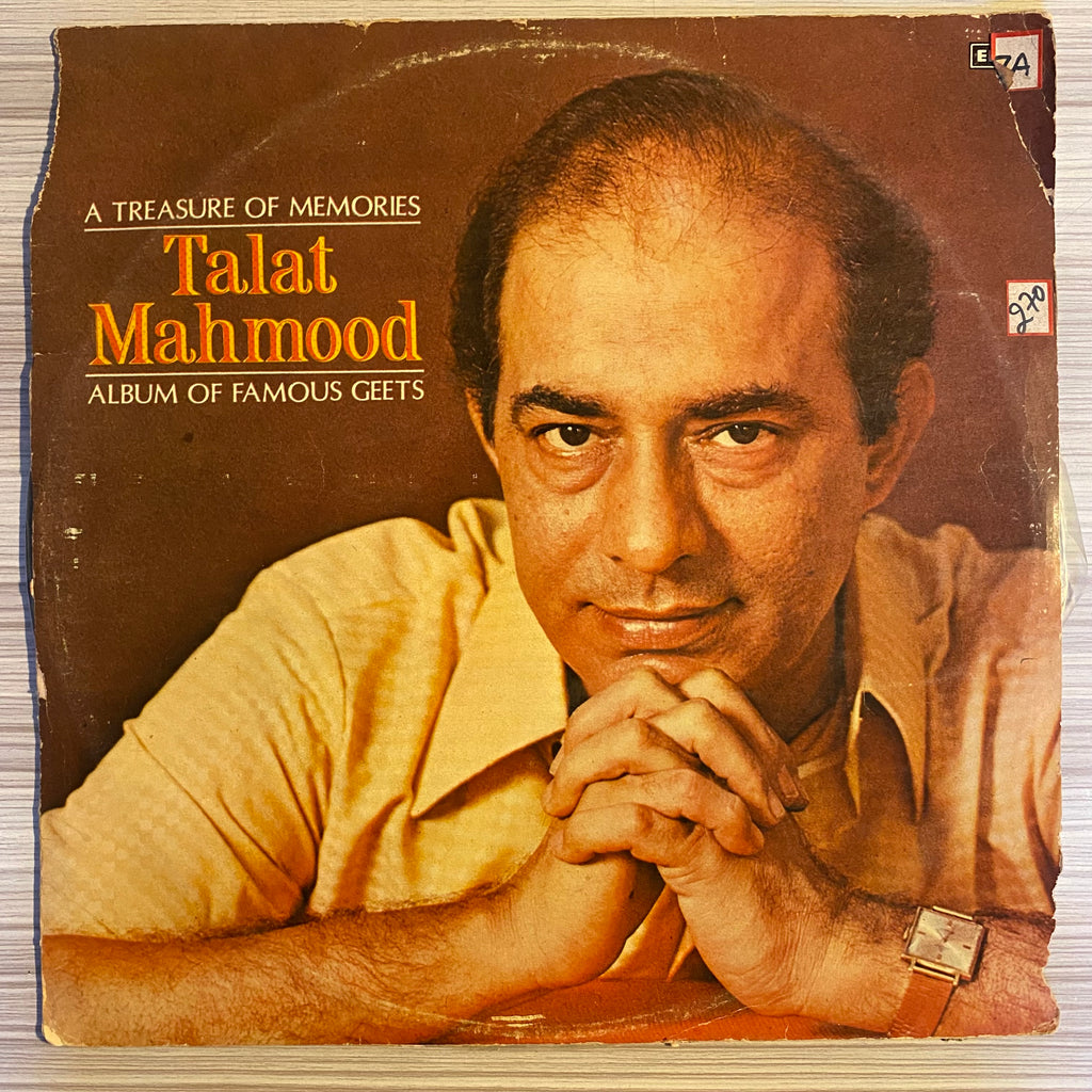 Talat Mahmood – A Treasure Of Memories - Album Of Famous Geets (Used Vinyl - VG) PB Marketplace