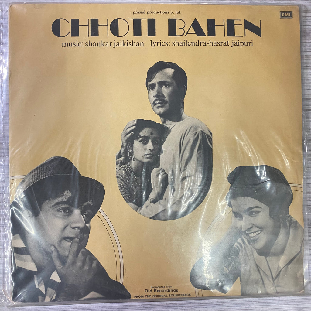 Shankar Jaikishan, Shailendra - Hasrat Jaipuri – Chhoti Bahen (Used Vinyl - VG) PB Marketplace
