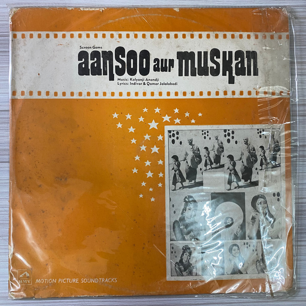 Kalyanji Anandji, Indivar & Qamar Jalalabadi – Aansoo Aur Muskan (Used Vinyl - G) PB Marketplace
