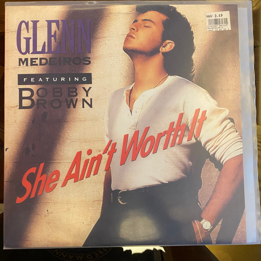 Glenn Medeiros Featuring Bobby Brown – She Ain't Worth It (Used Vinyl - VG) AS Marketplace