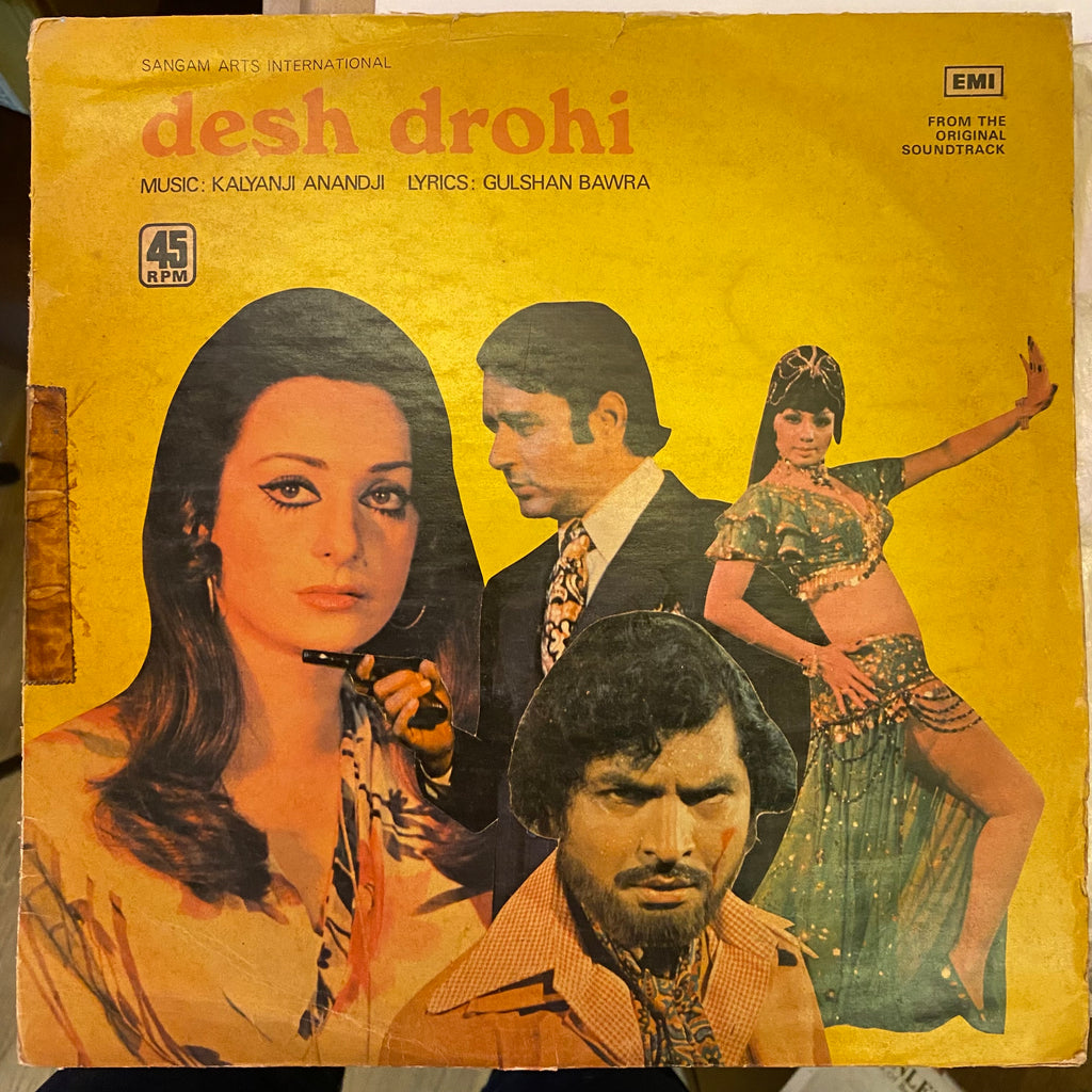 Kalyanji Anandji, Gulshan Bawra – Desh Drohi (Used Vinyl - VG) MT