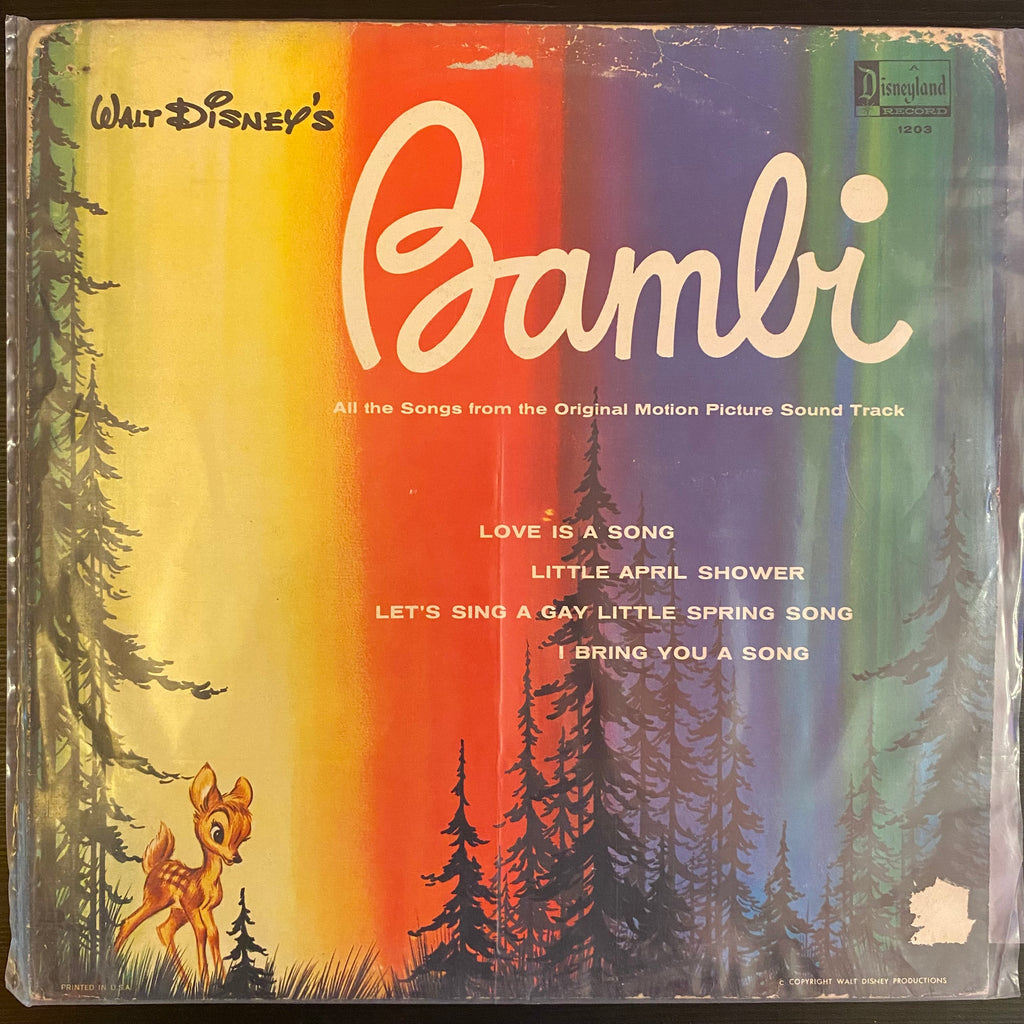 Unknown Artist – Walt Disney's Bambi (Used Vinyl - VG+) MD Marketplace