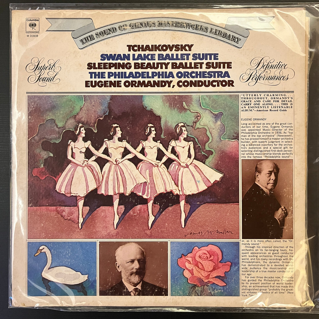 Tchaikovsky, The Philadelphia Orchestra, Eugene Ormandy – Swan Lake Ballet Suite / Sleeping Beauty Ballet Suite (Used Vinyl - VG) KG Marketplace
