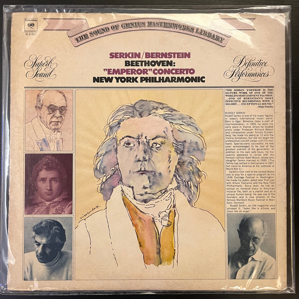 Serkin* / Bernstein*, Beethoven*, New York Philharmonic – "Emperor" Concertor (Used Vinyl - VG) KG Marketplace