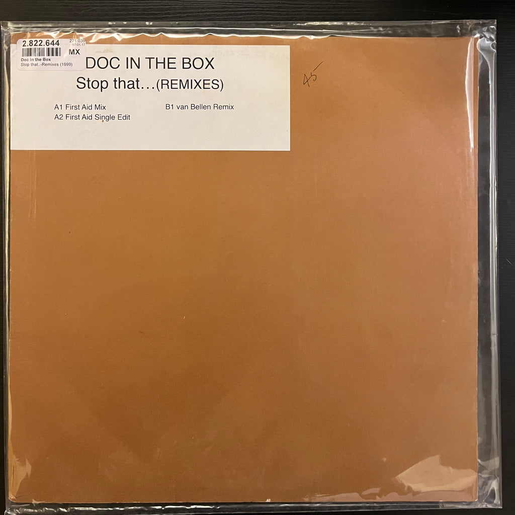 Doc In The Box – Stop That... (Remixes) (Used Vinyl - VG+) KG Marketplace
