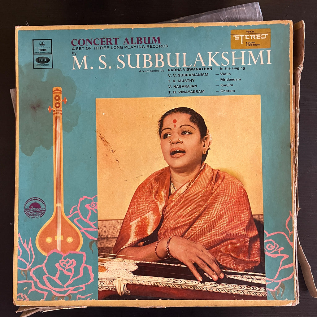 M.S. Subbulakshmi – Concert Album - A Set Of Three Long Playing Records (Used Vinyl - VG) KG Marketplace