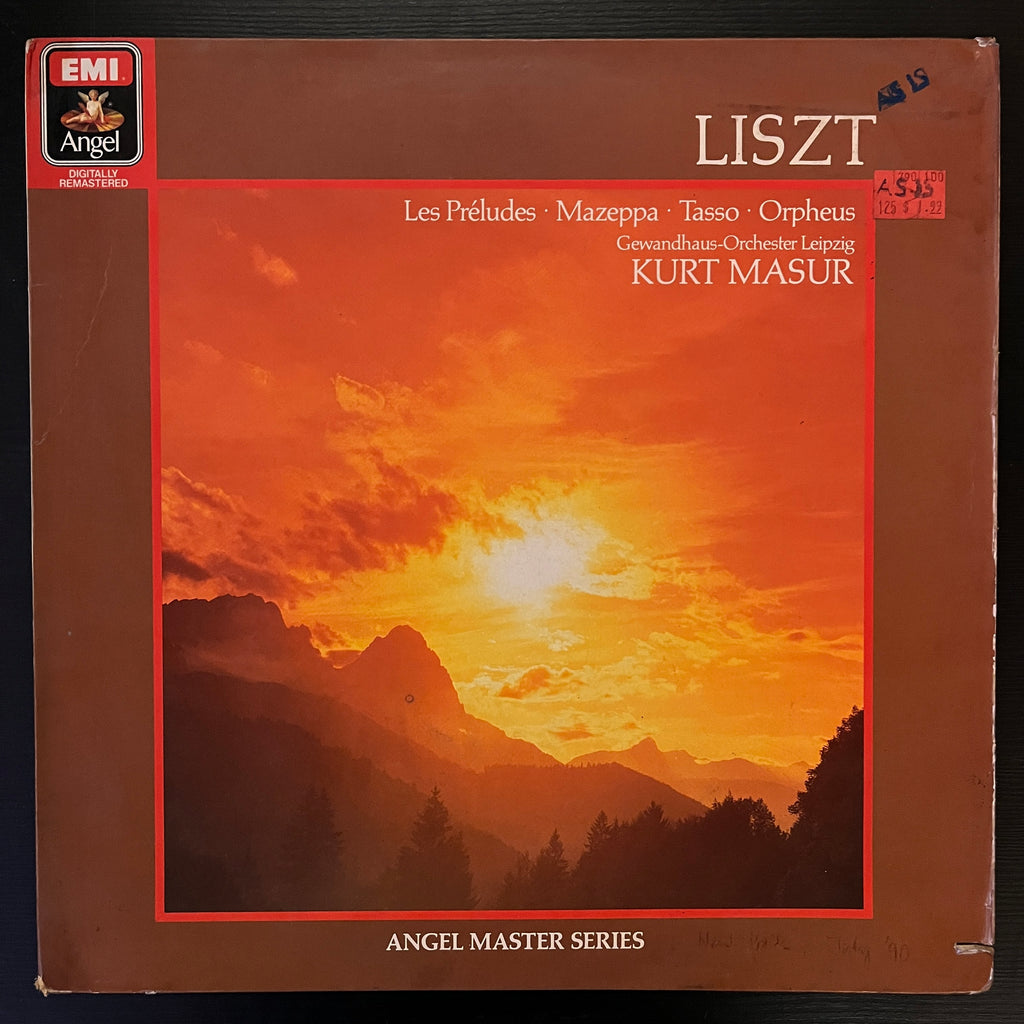 Liszt, Gewandhaus-Orchester Leipzig, Kurt Masur – Les Preludes . Mazeppa . Tasso . Orpheus (Used Vinyl - VG) RR Marketplace
