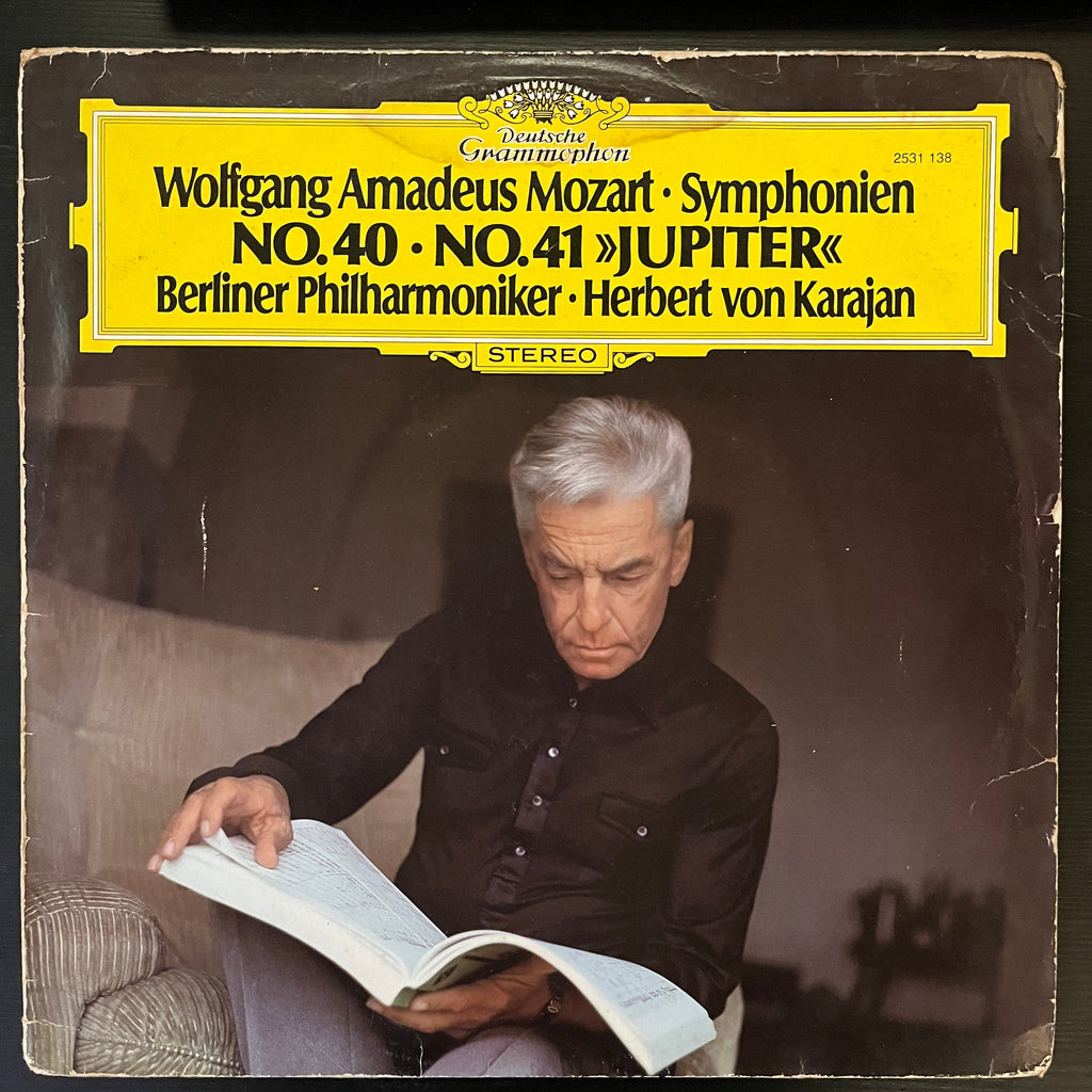Mozart*, Berliner Philharmoniker, Herbert von Karajan – Symphonien No. 40 / No. 41 «Jupiter» (Used Vinyl - VG) RR Marketplace