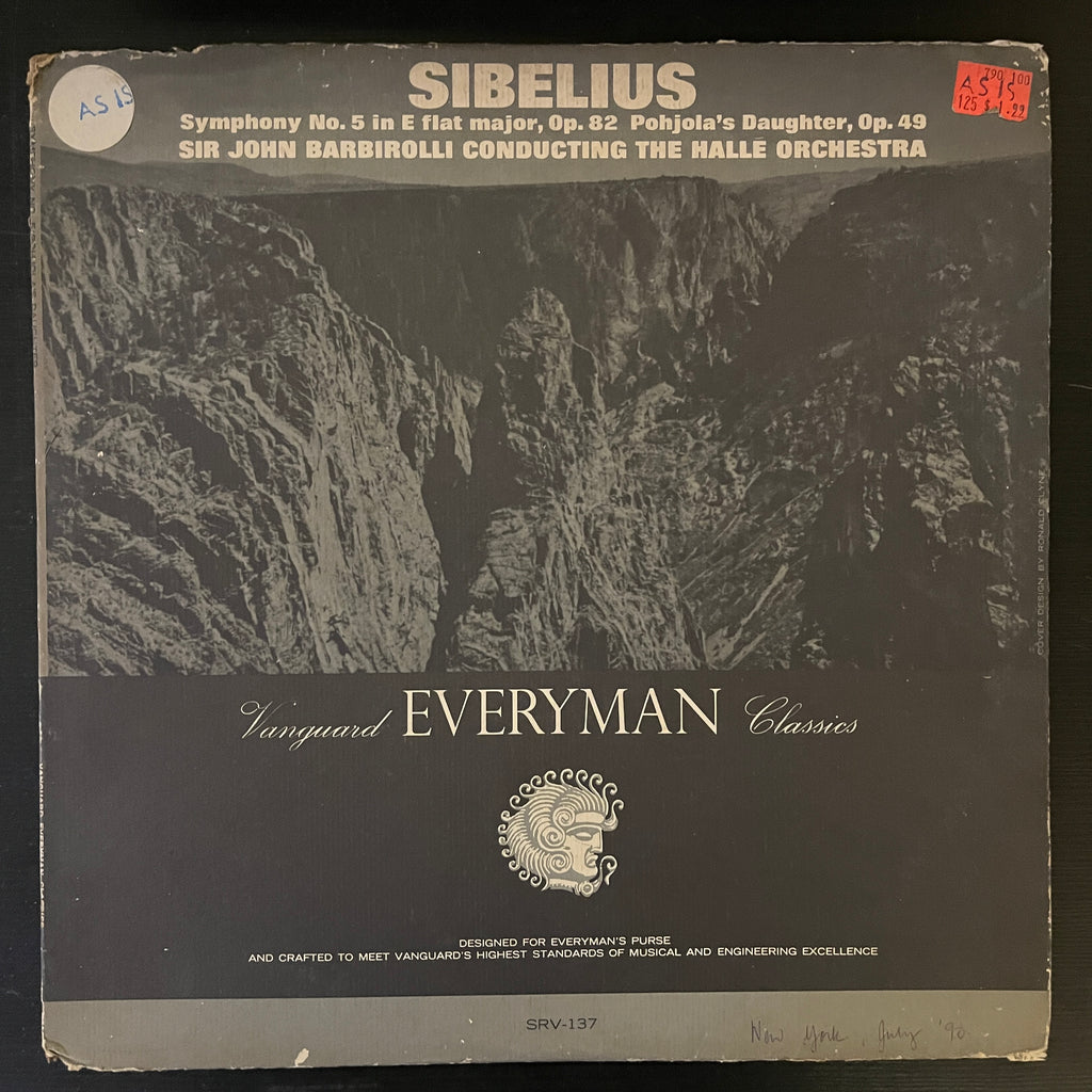 Sibelius, Sir John Barbirolli, Halle Orchestra – Symphony No. 5 In E Flat Major, Op. 82 · Pohjola's Daughter, Op. 49 (Used Vinyl - G) RR Marketplace