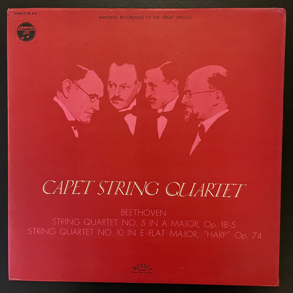 Capet String Quartet - Beethoven String Quartet No. 5 in A Minor, Op. 18-5, String Quartet No. 10 in E-Flat Major, "HARP" Op. 74 (Used Vinyl - VG+) MD Marketplace