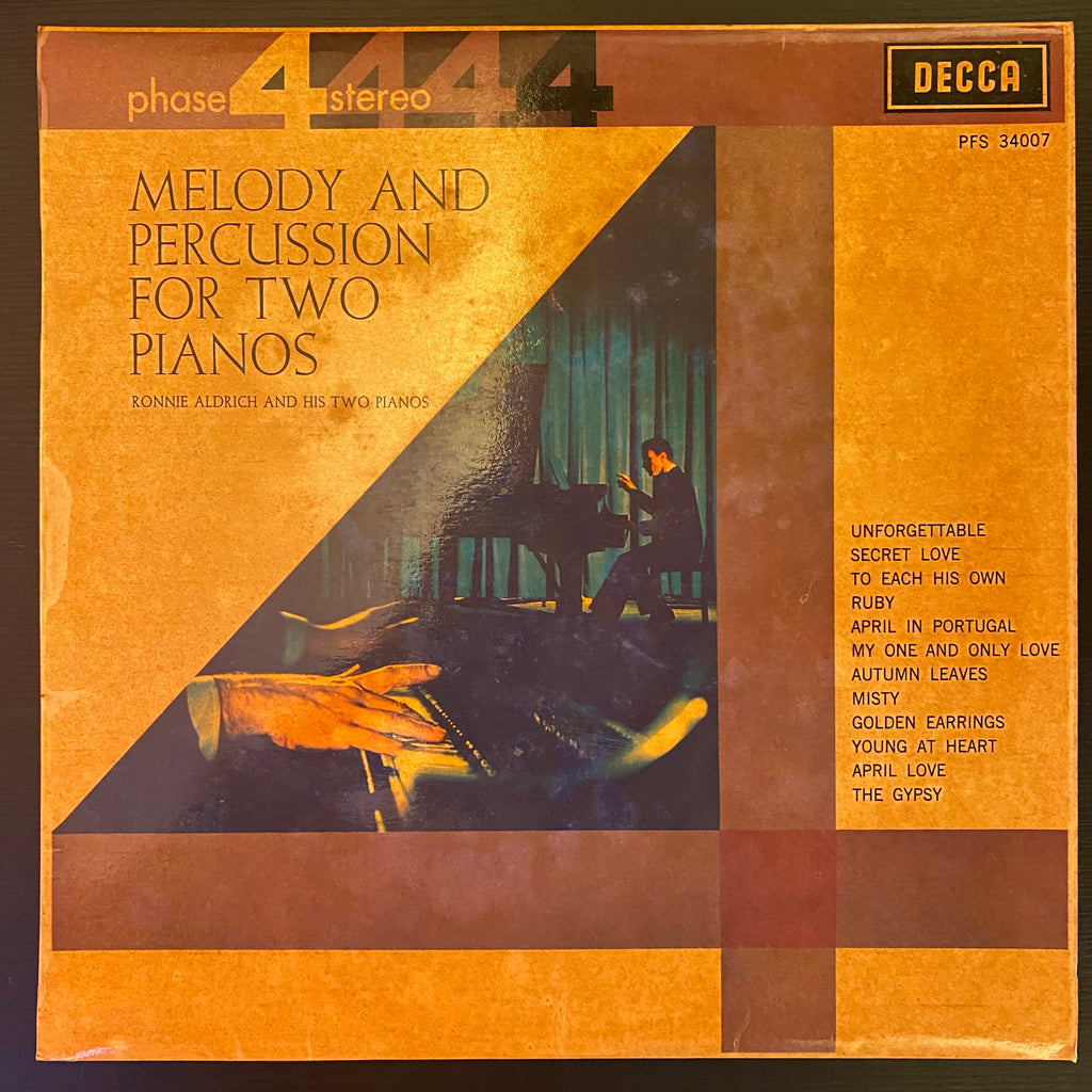 Ronnie Aldrich And His Two Pianos – Melody And Percussion For Two Pianos (Used Vinyl - VG) SC Marketplace