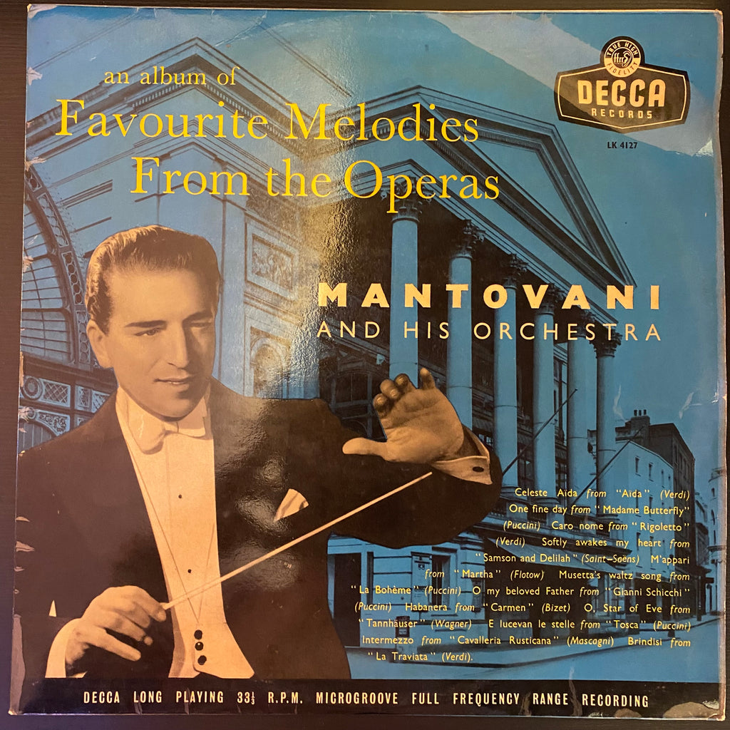Mantovani And His Orchestra – Favourite Melodies From The Operas (Used Vinyl - VG) SC Marketplace